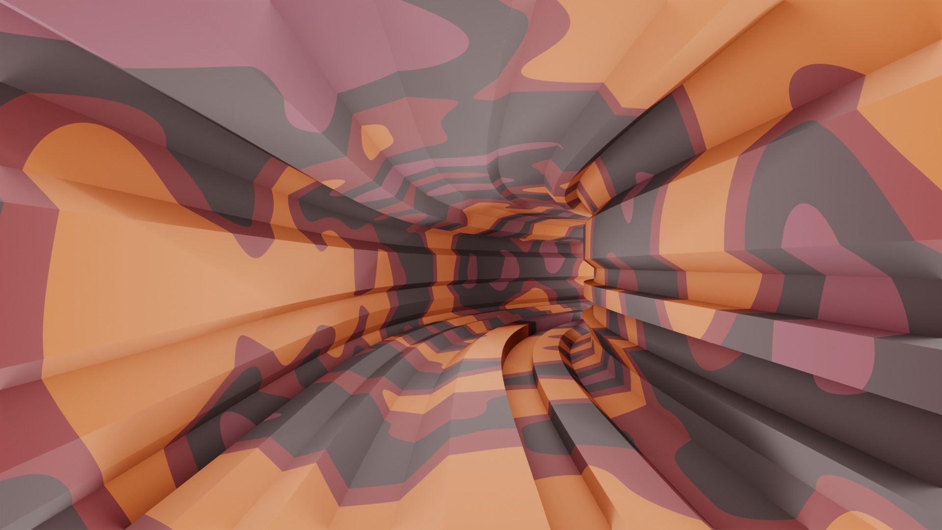 Game tunnel 3D model_7