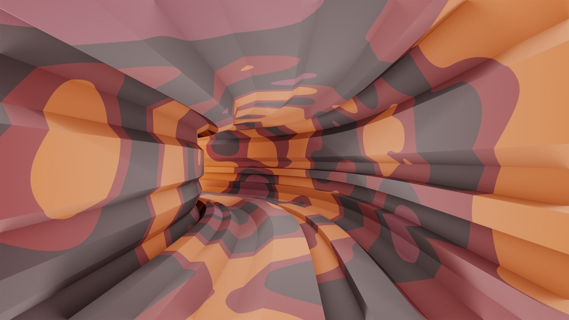 Game tunnel 3D model_2