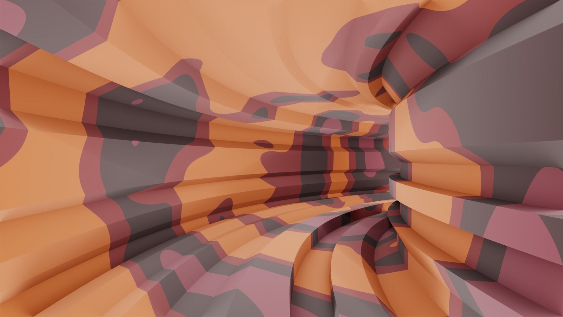 Game tunnel 3D model_4