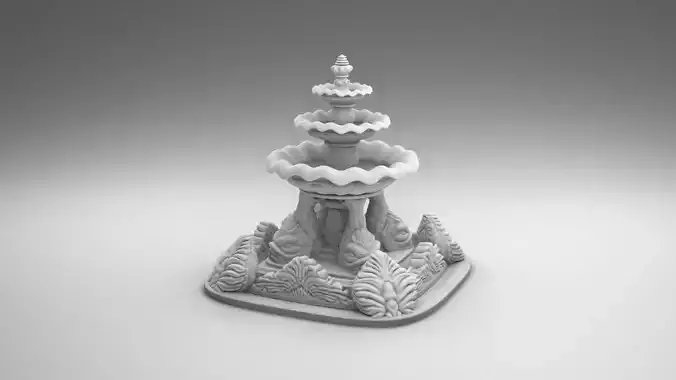 Fountain 3D print model
