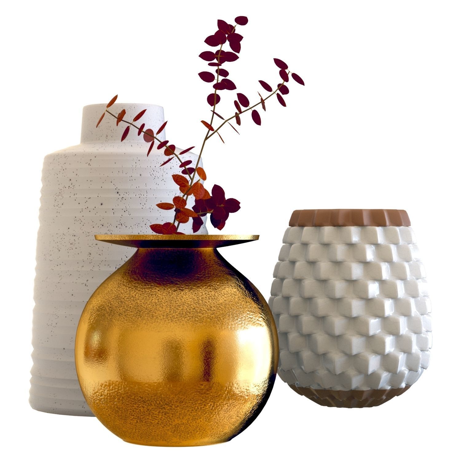 Crate and Barrel Sundown Vases 3D model_4