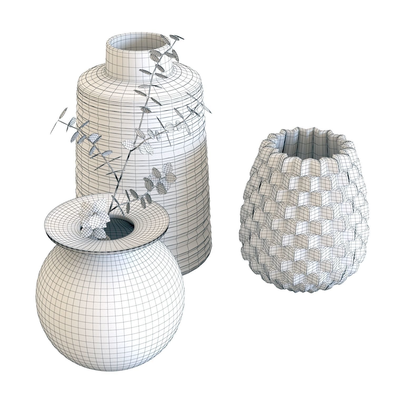Crate and Barrel Sundown Vases 3D model_3