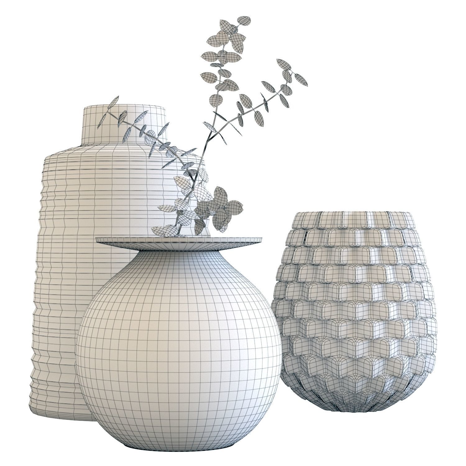 Crate and Barrel Sundown Vases 3D model_5