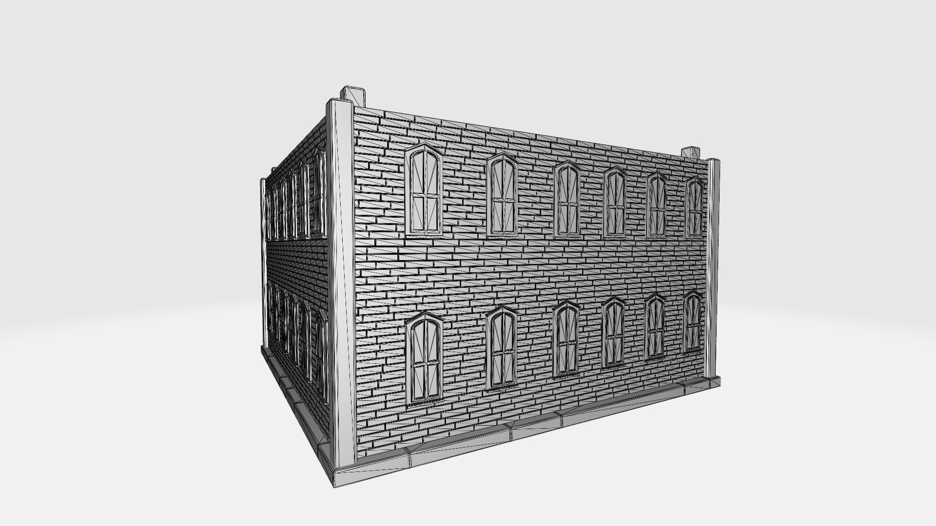 Home in gothic style 3D print model_4