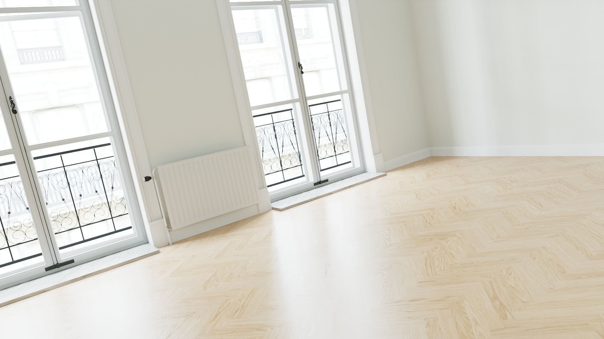 CA - Base Room Interior 1 3D model_2