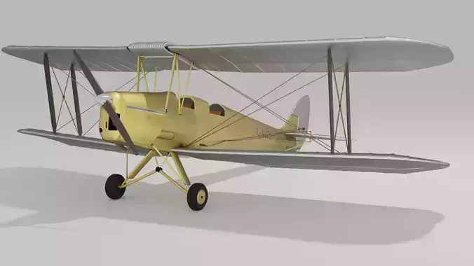 De Havilland Tigermoth 3D model