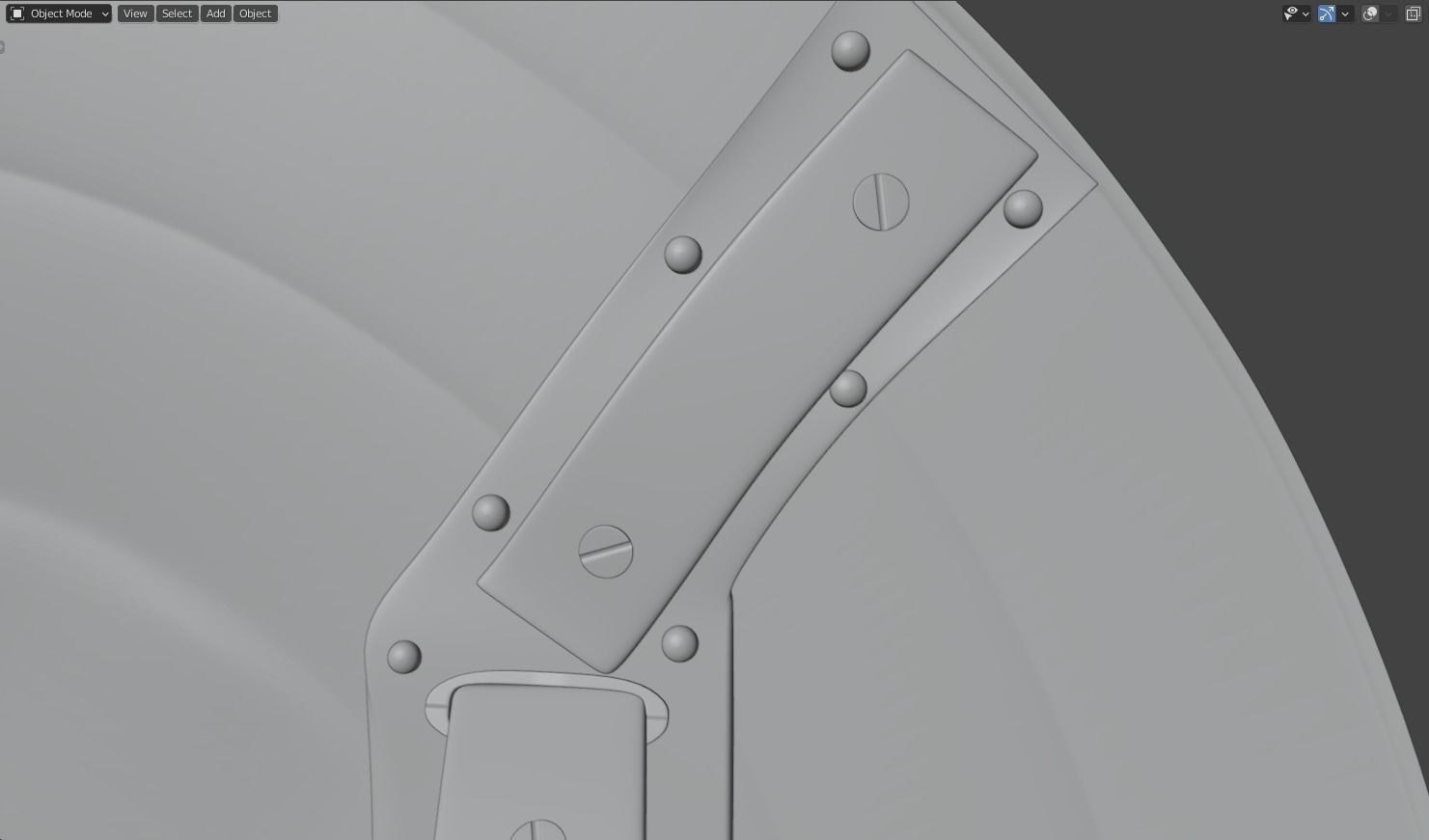 Captain America Shield Low-poly 3D model_14