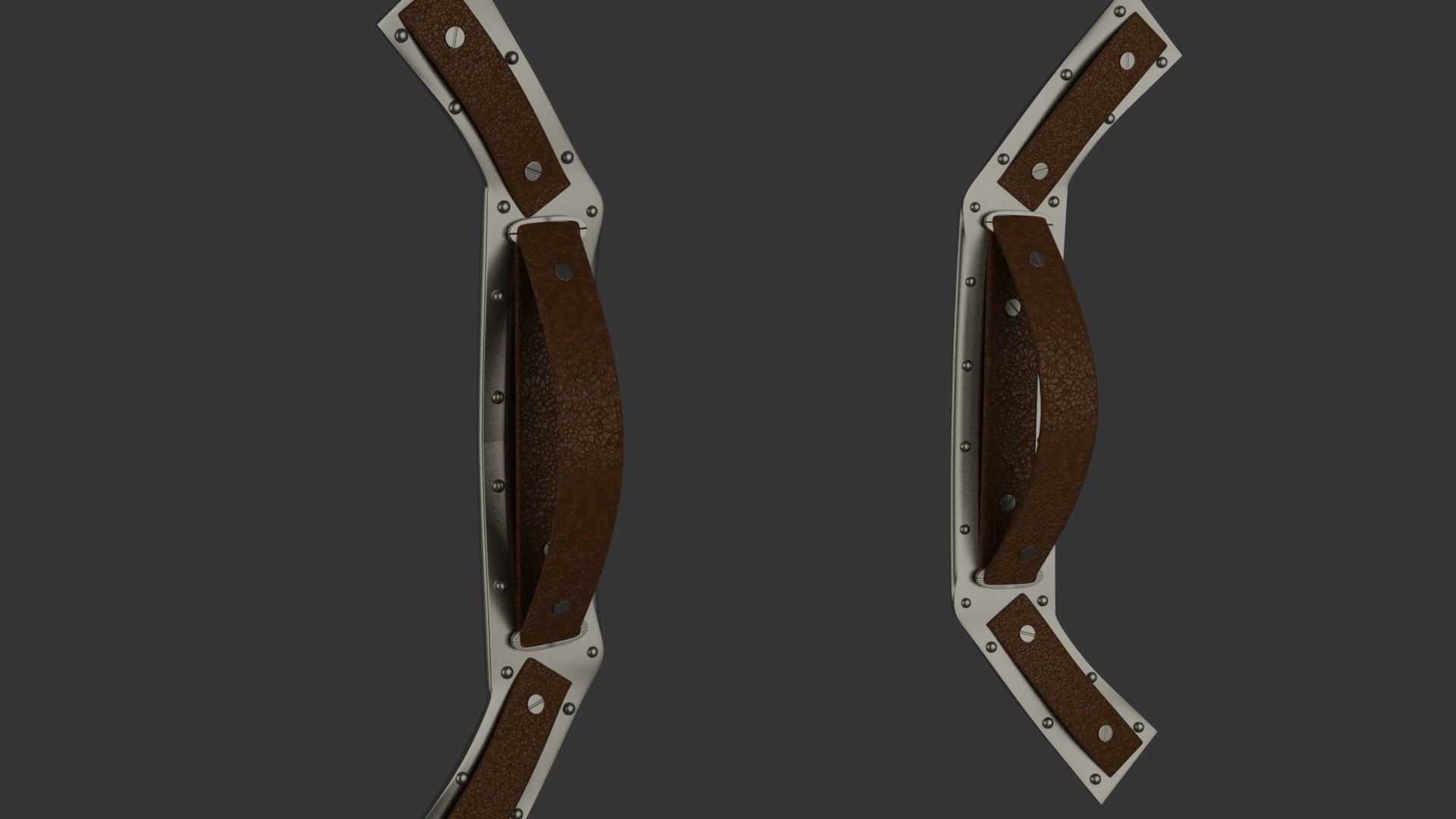 Captain America Shield Low-poly 3D model_16