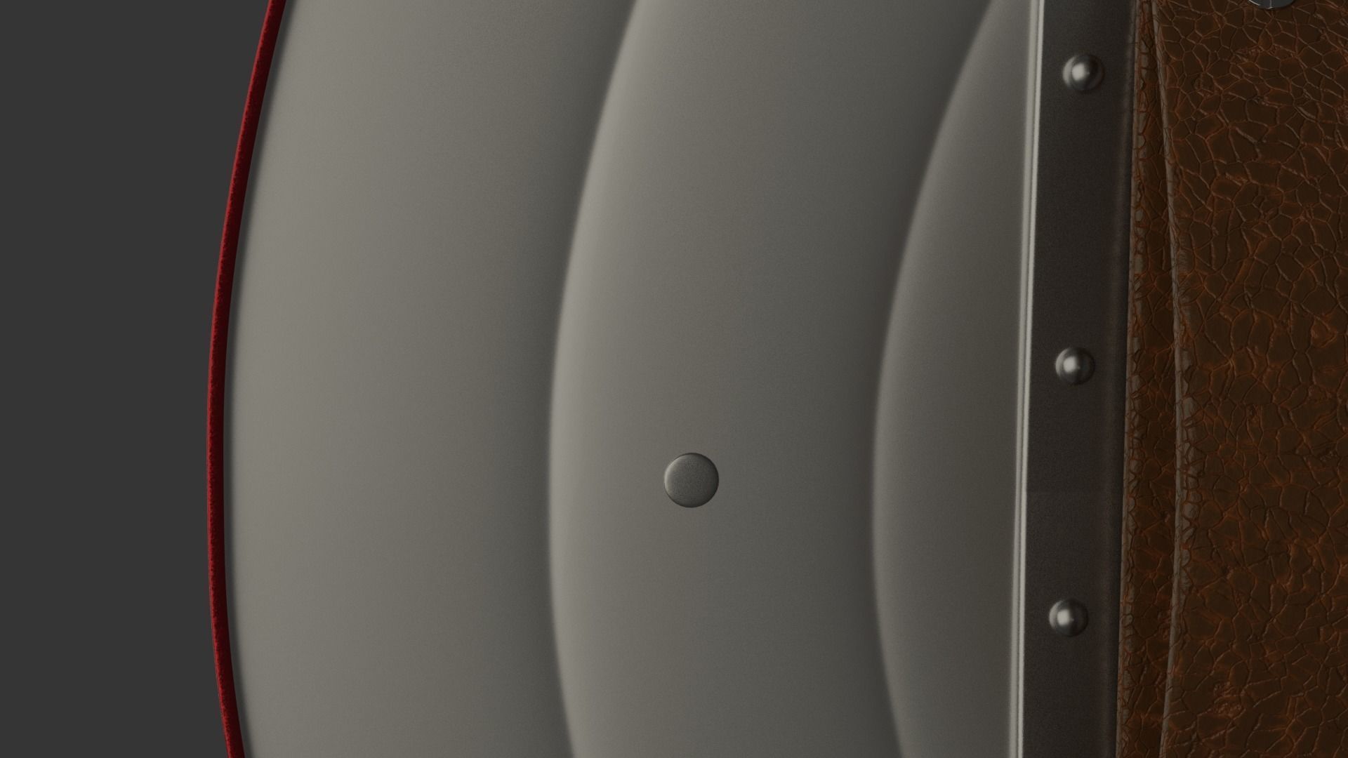 Captain America Shield Low-poly 3D model_8