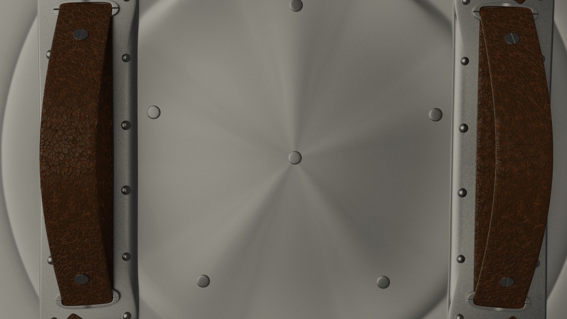 Captain America Shield Low-poly 3D model_9