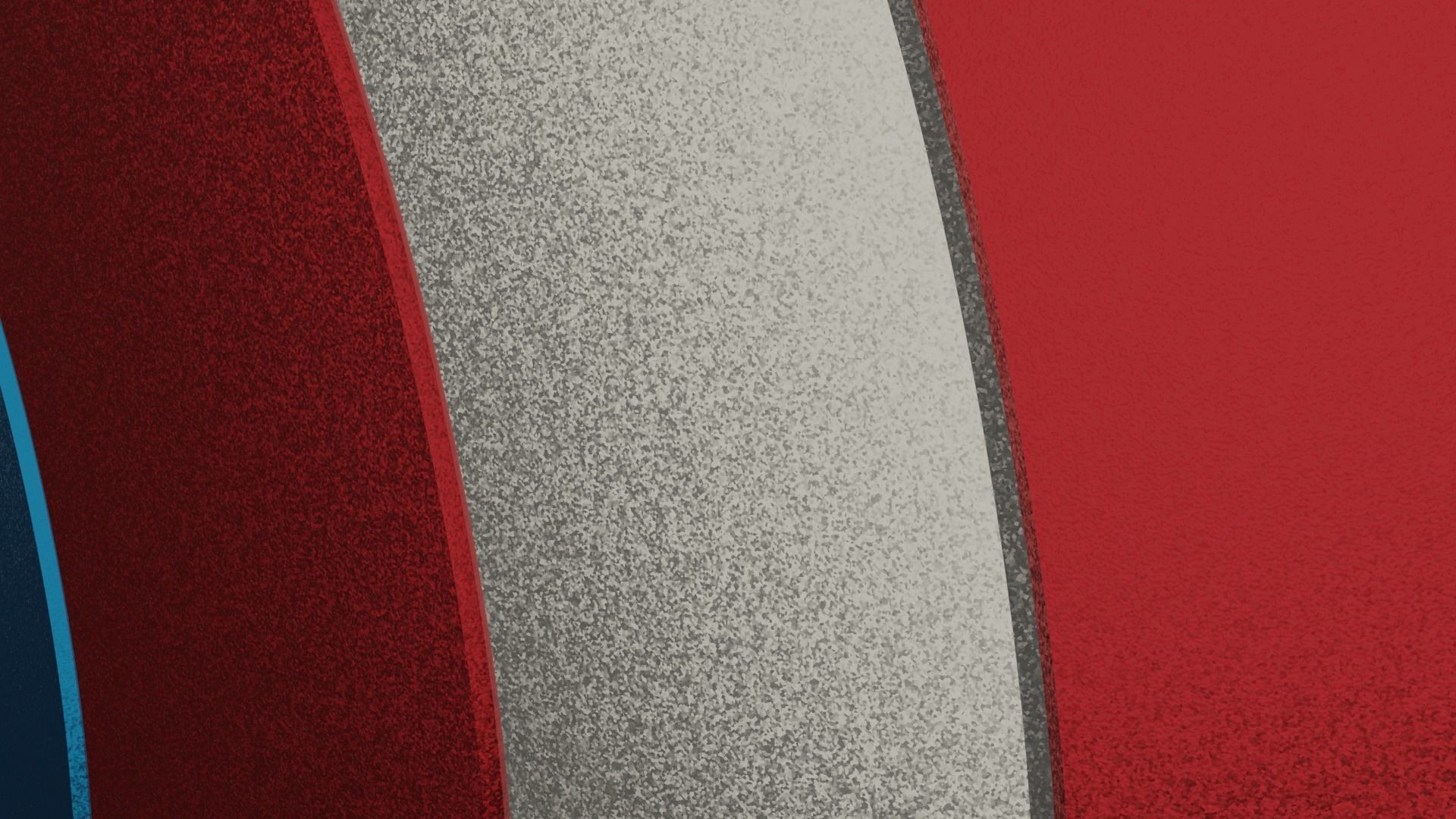 Captain America Shield Low-poly 3D model_7