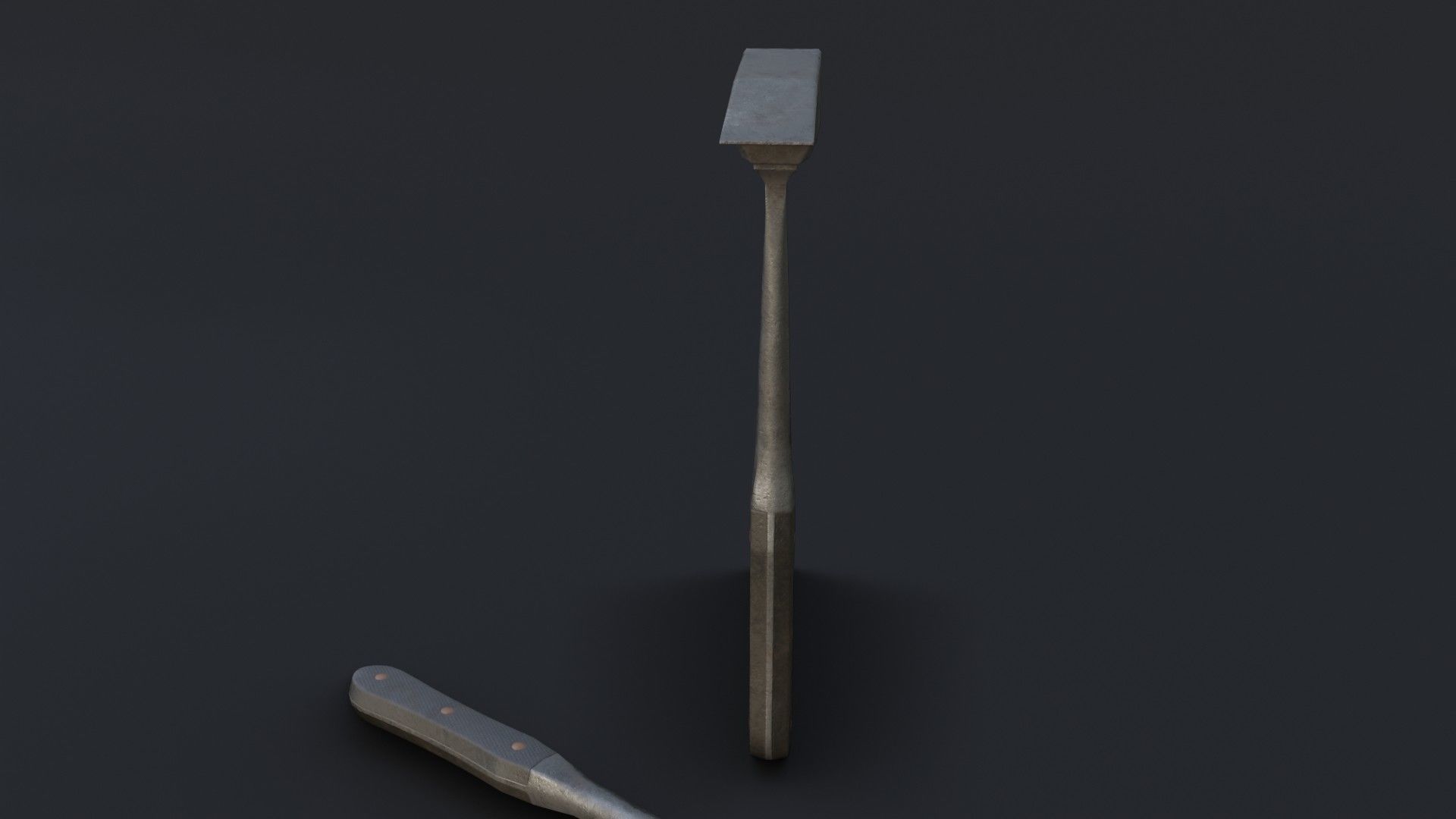 Old Dirty Post Mortem Hammer Low-poly 3D model_23