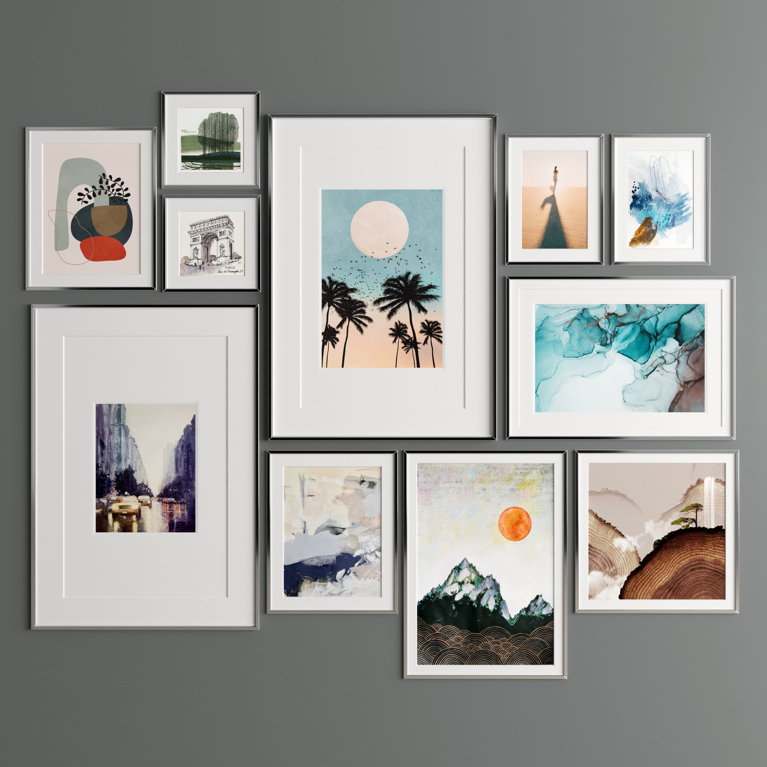 Art Frame 319 Low-poly 3D model_2