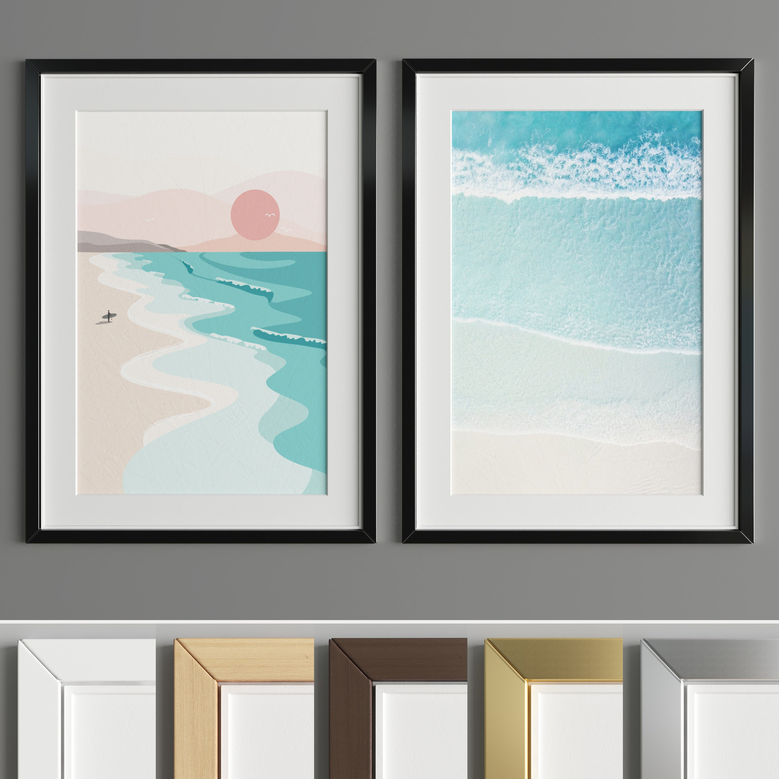 Art Frame A50 Low-poly 3D model_3