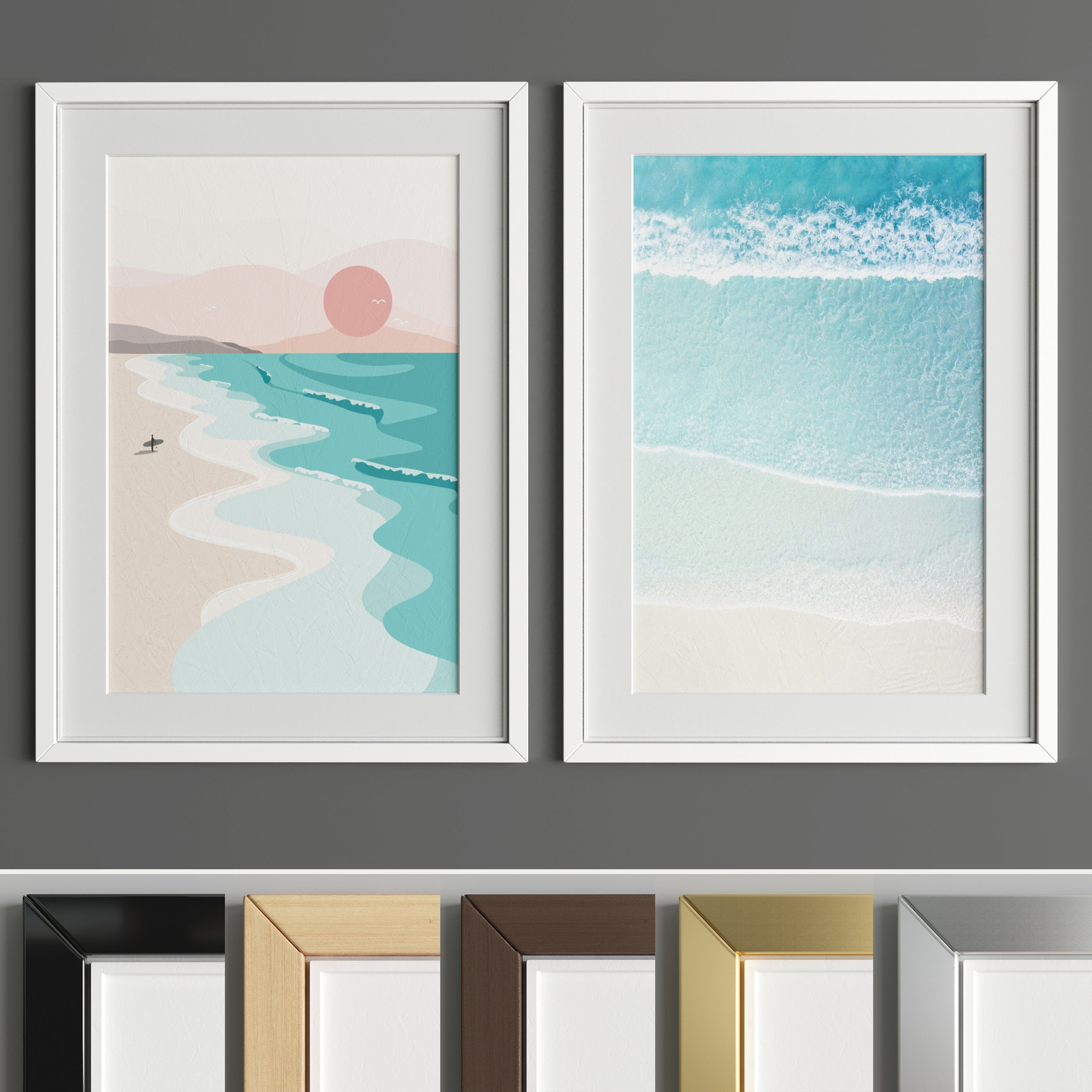 Art Frame A50 Low-poly 3D model_1
