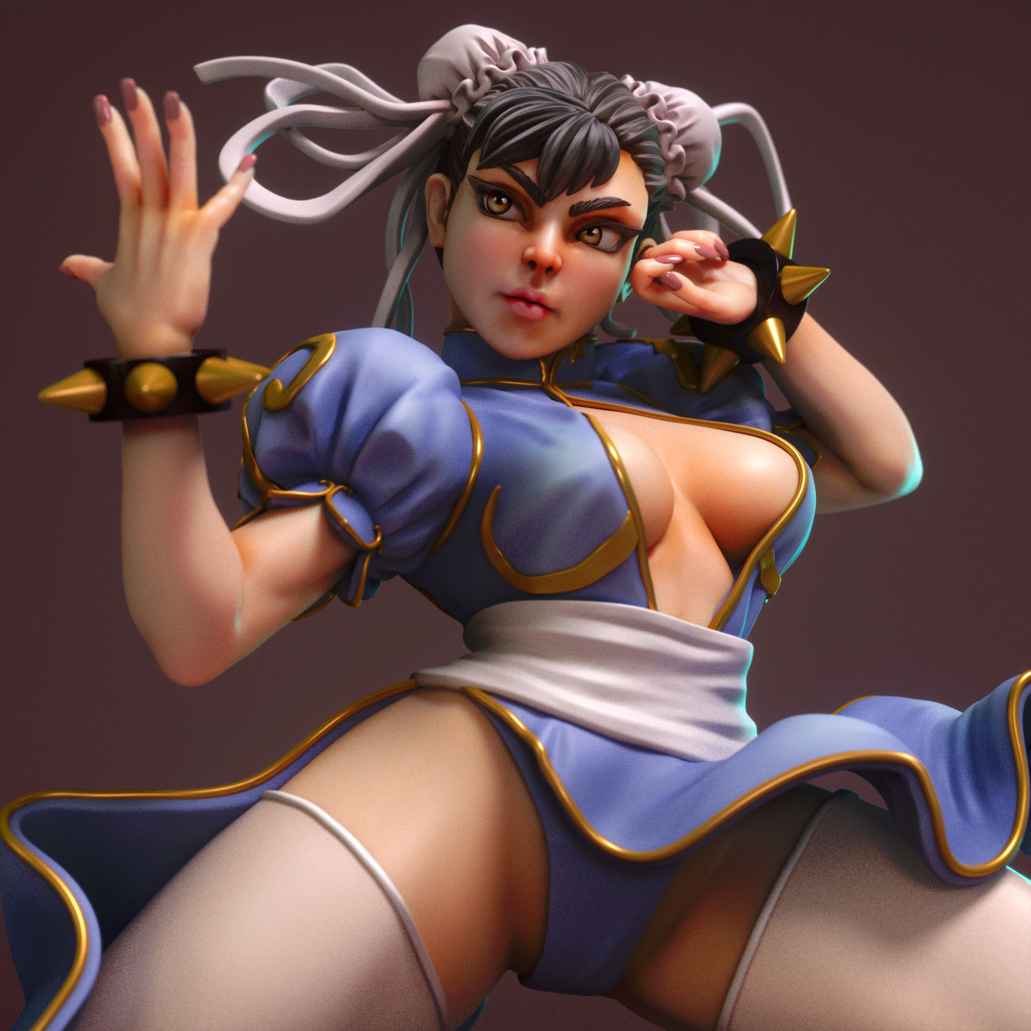 Chun li 3D print model_4