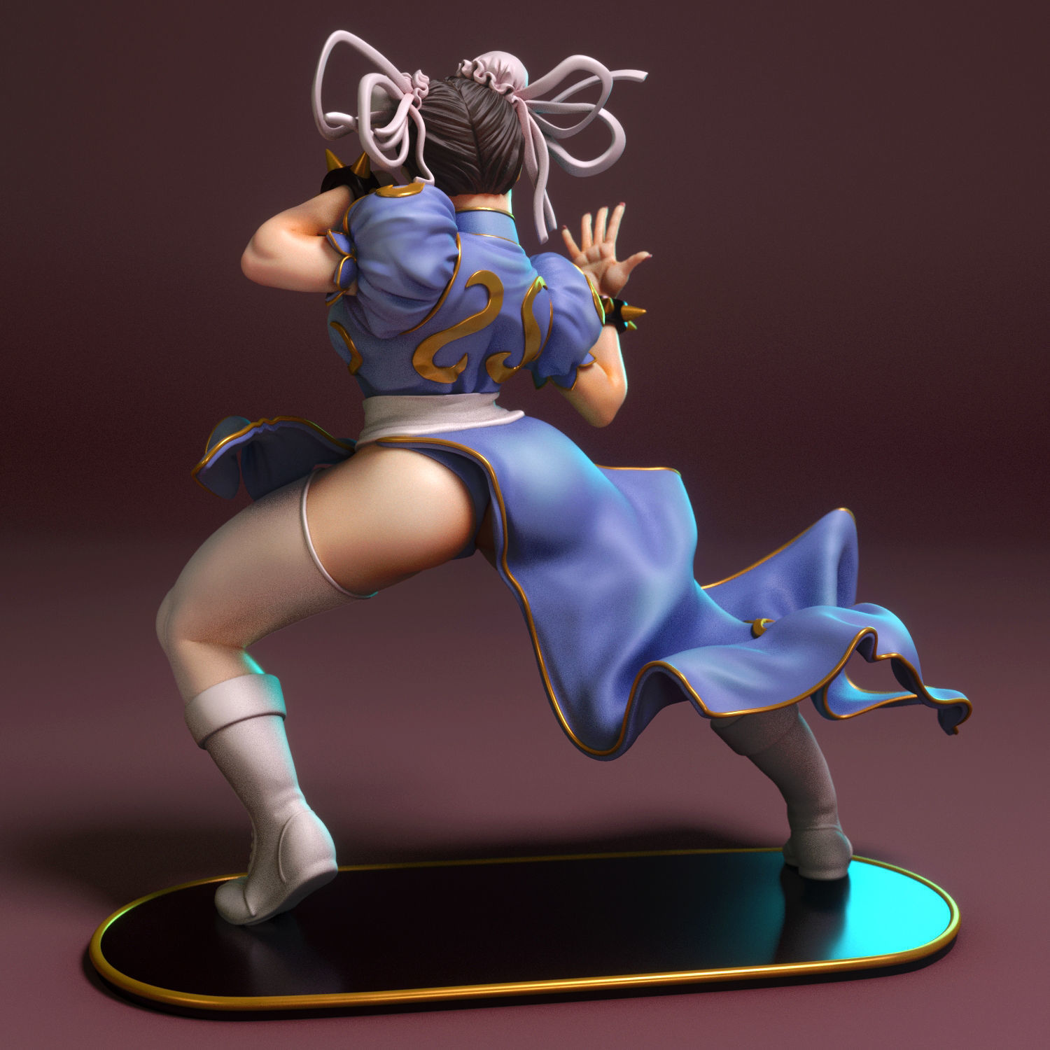 Chun li 3D print model_2