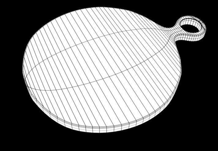 Cutting Board 3D model_6