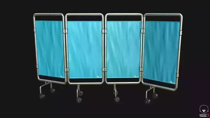 Hospital Curtain PBR Game Ready