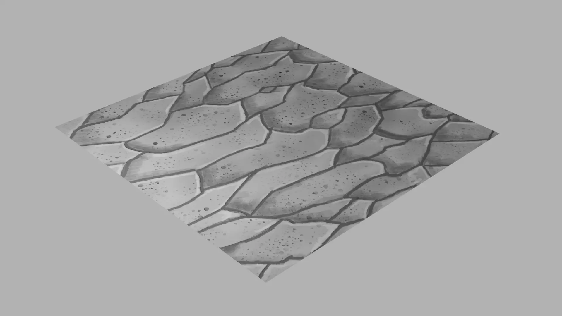Stone floor Low-poly texture Low-poly 3D model_0