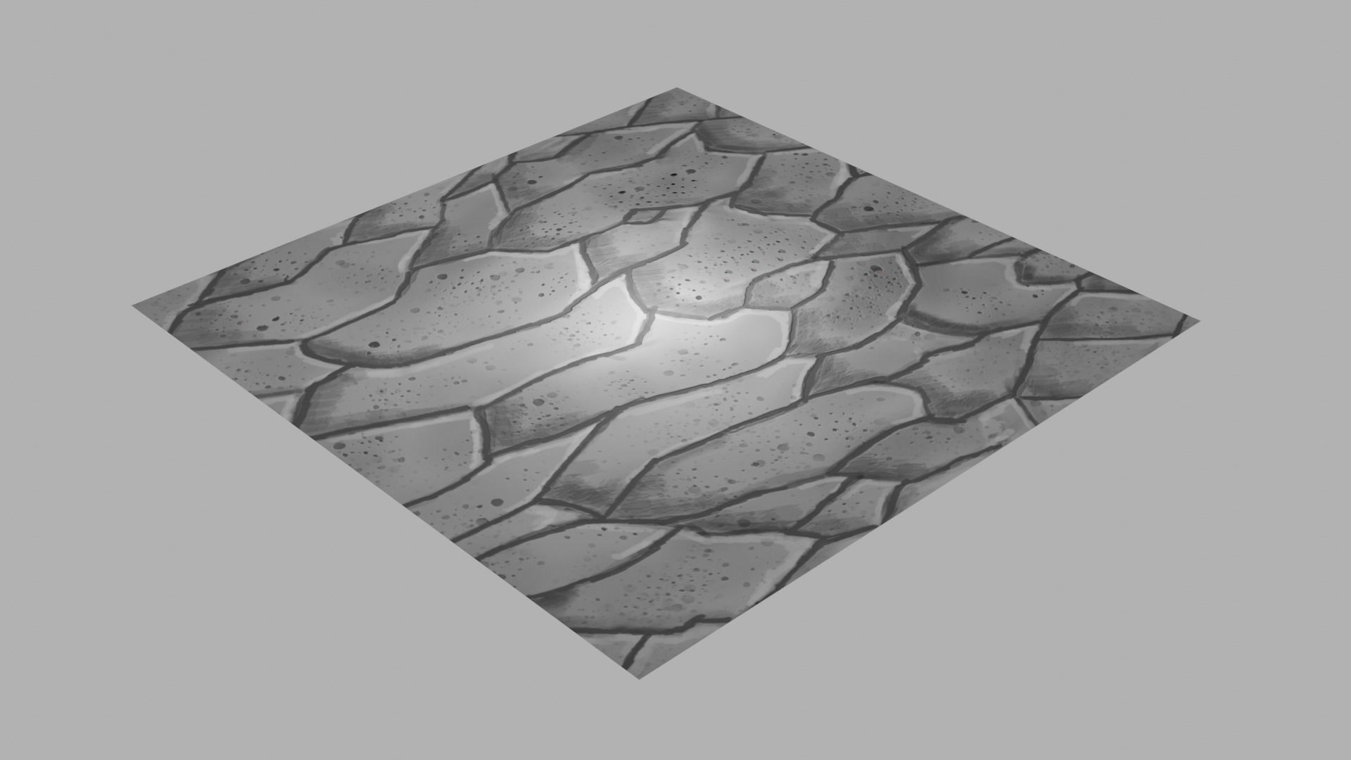 Stone floor Low-poly texture Low-poly 3D model_1