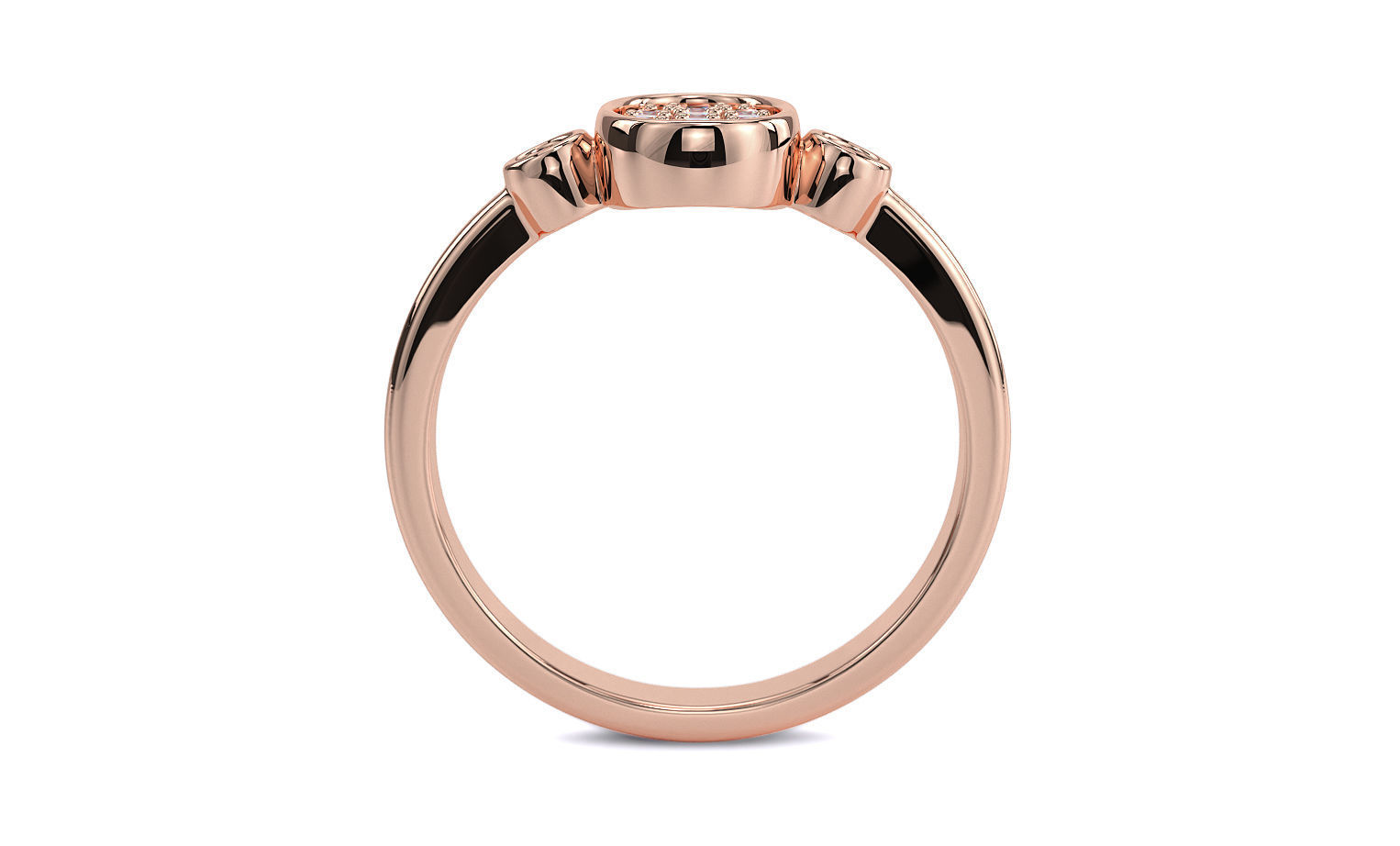 gold ring with diamonds 3D print model_10