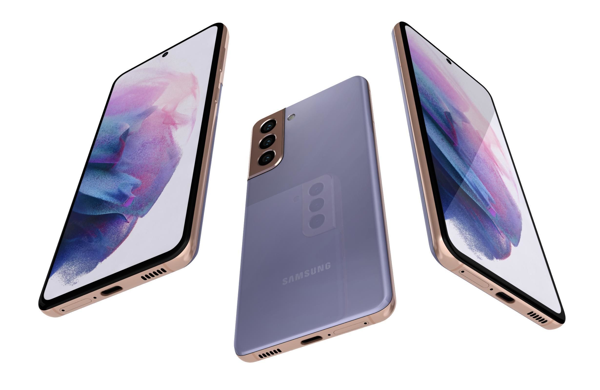 Samsung Galaxy S21 Phantom Violet 3D model_2