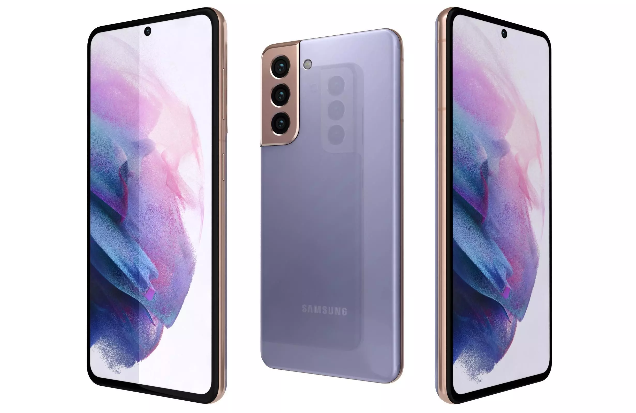 Samsung Galaxy S21 Phantom Violet 3D model_0