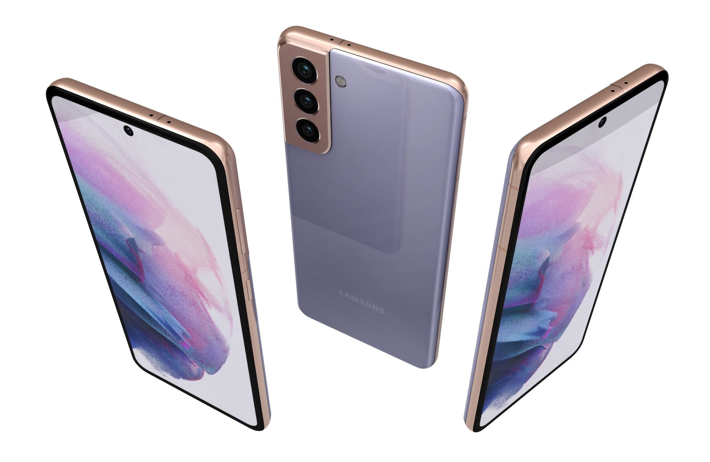 Samsung Galaxy S21 Phantom Violet 3D model_1