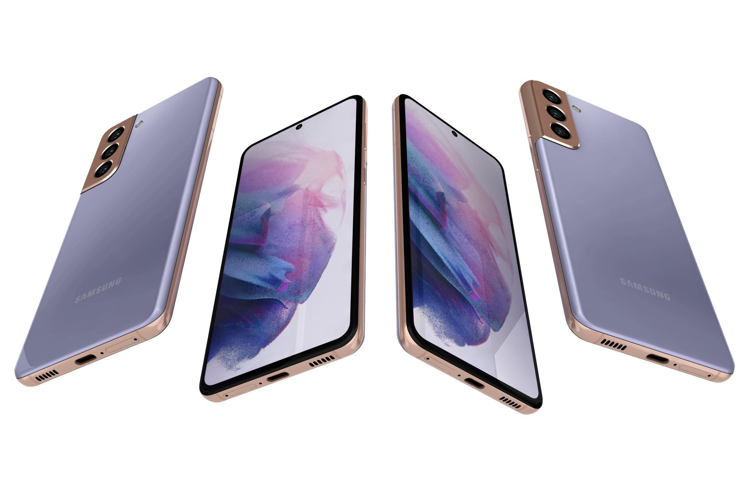 Samsung Galaxy S21 Phantom Violet 3D model_5