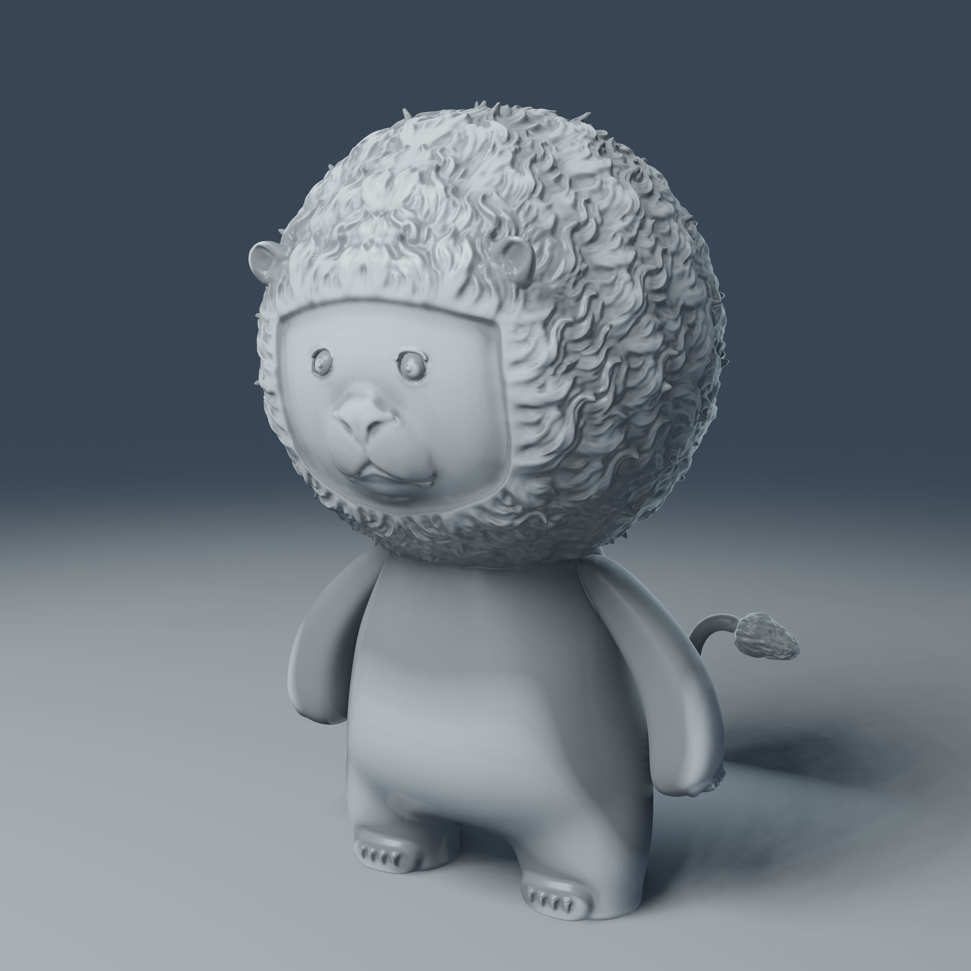 Little Lion - 3D Print Model 3D print model_36