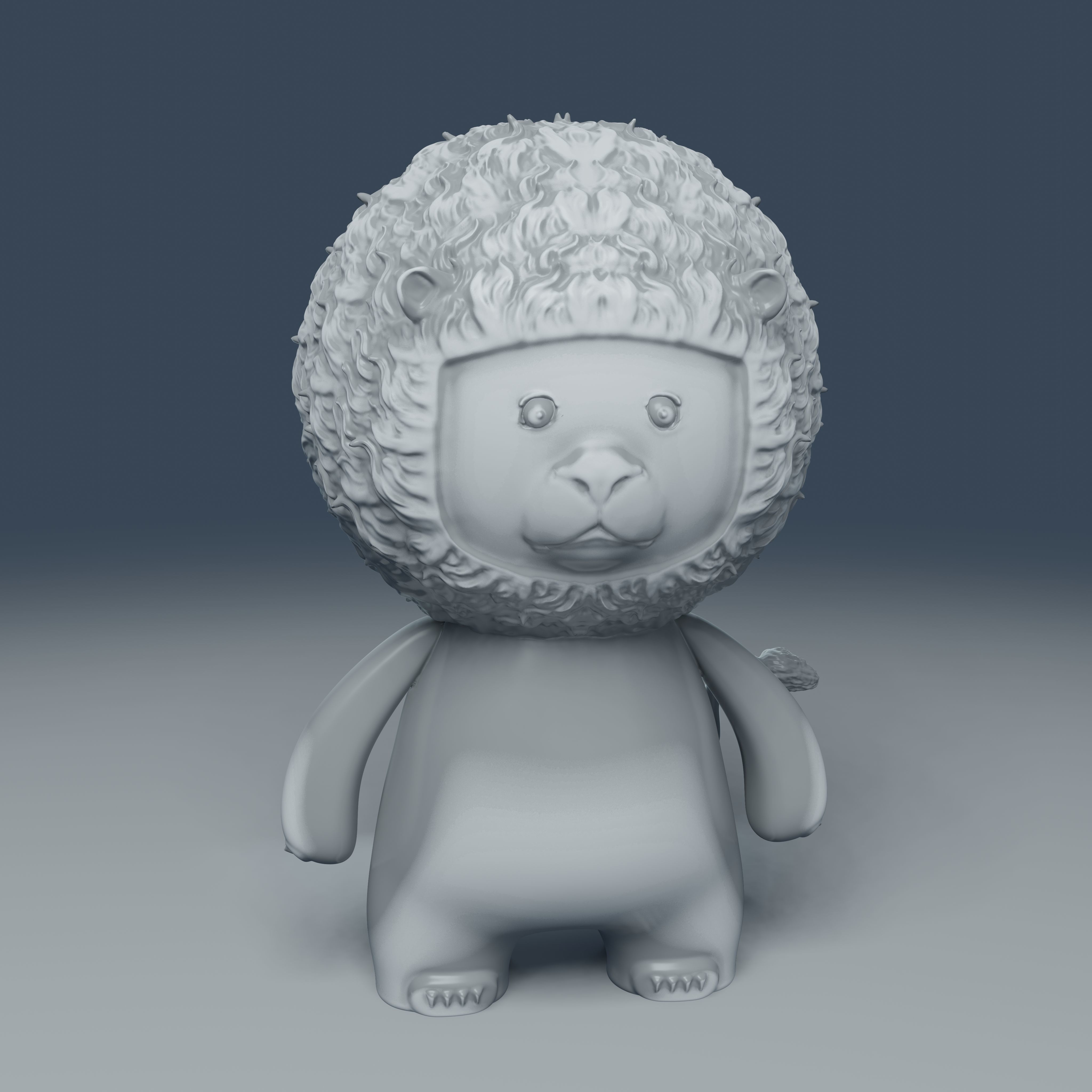 Little Lion - 3D Print Model 3D print model_34