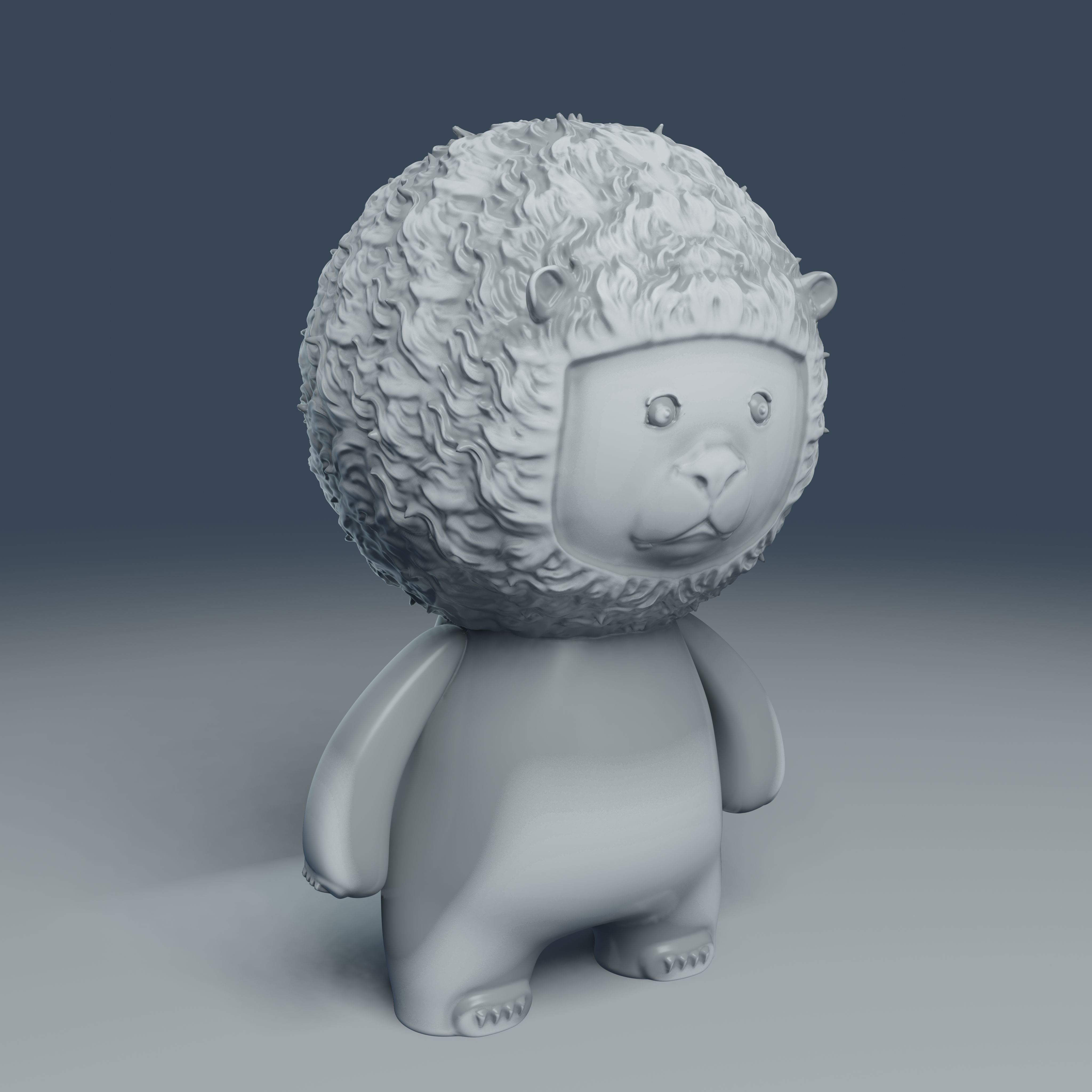 Little Lion - 3D Print Model 3D print model_12