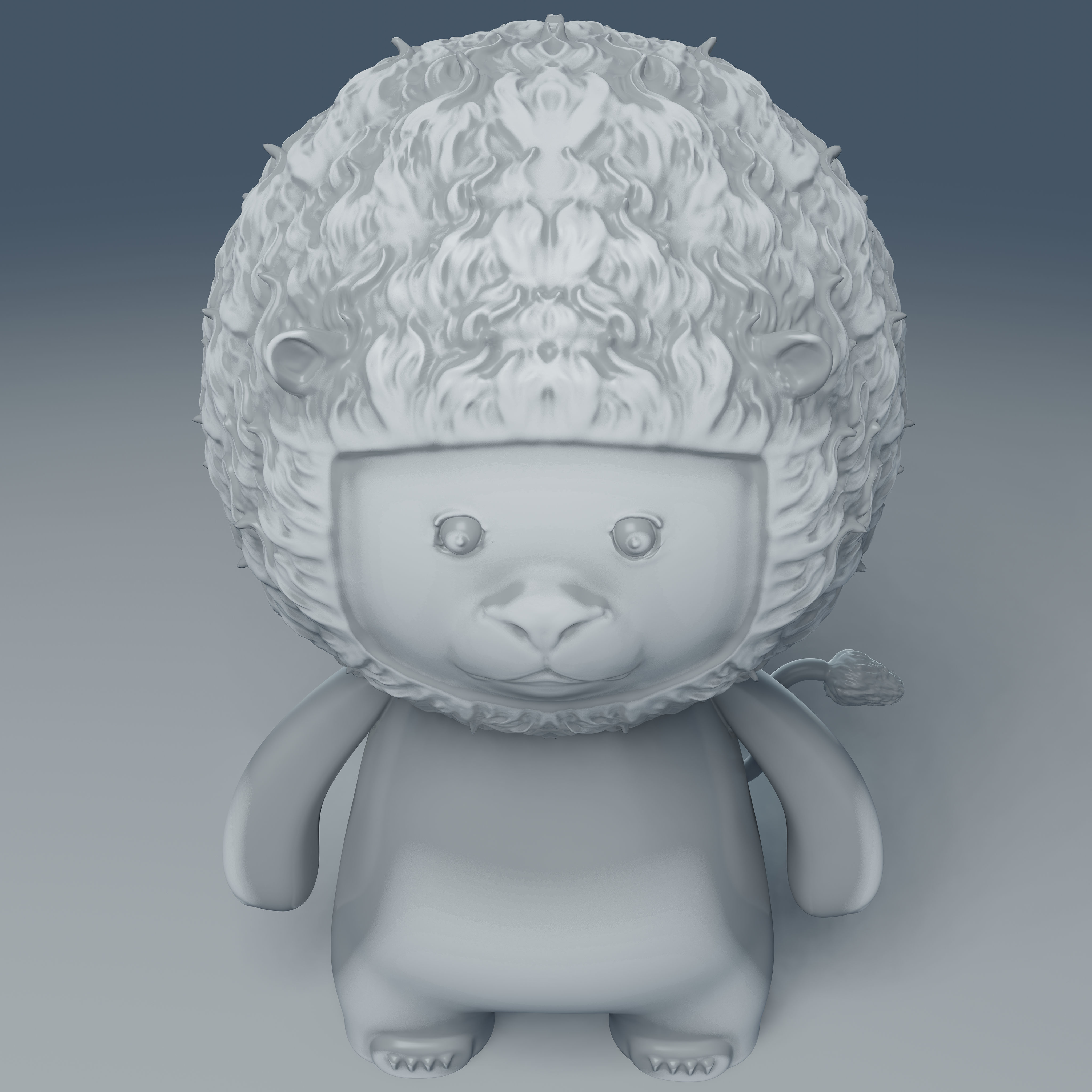 Little Lion - 3D Print Model 3D print model_7