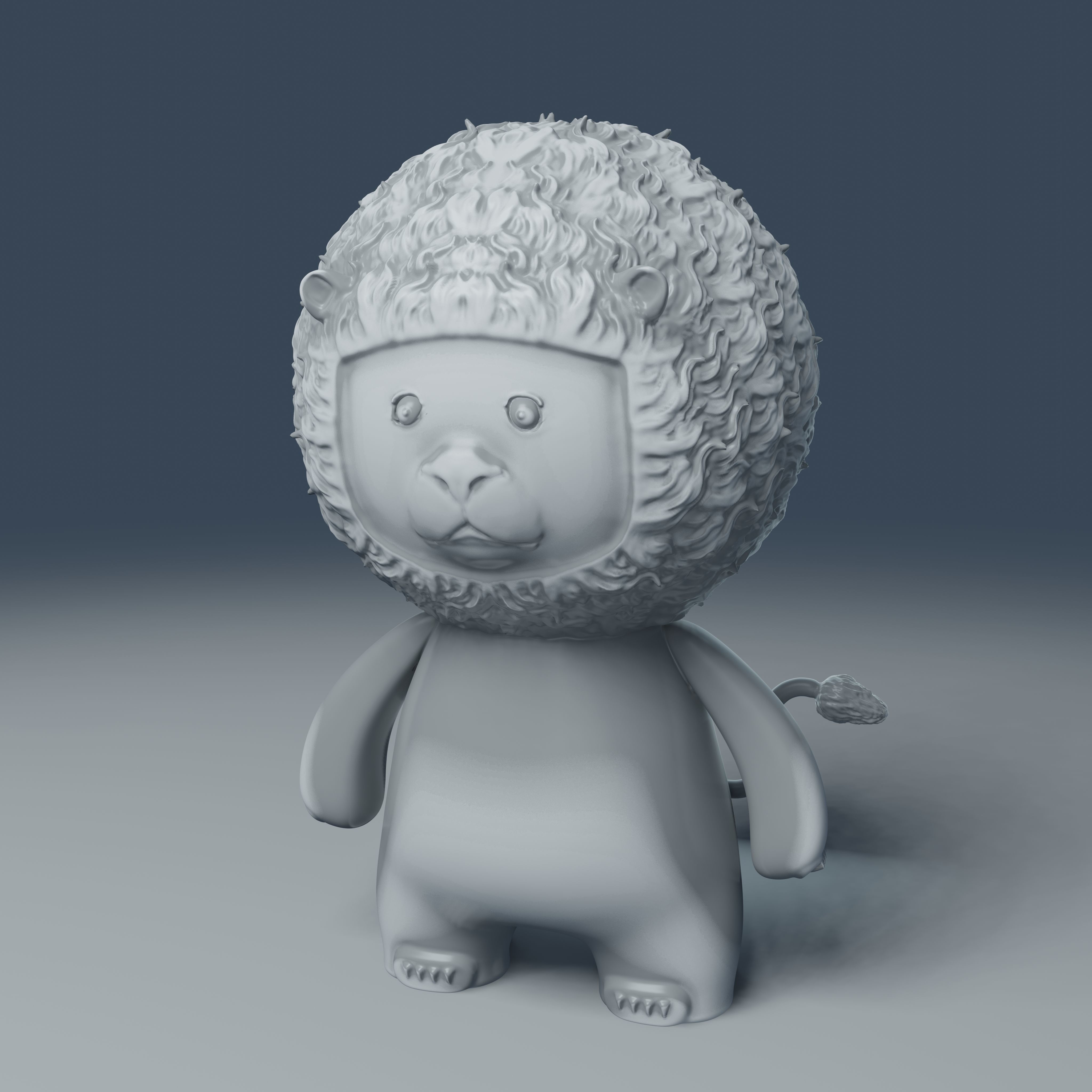 Little Lion - 3D Print Model 3D print model_33