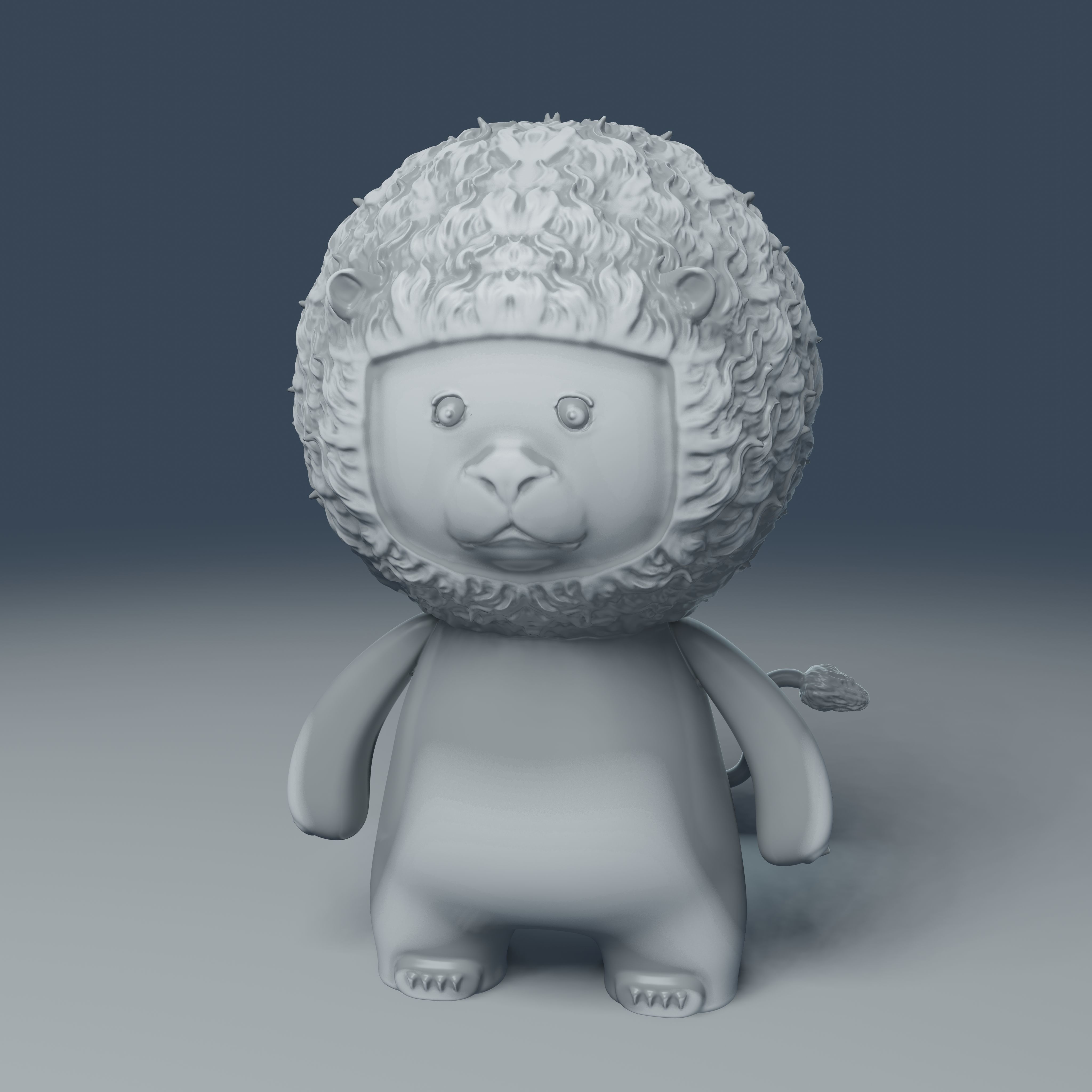 Little Lion - 3D Print Model 3D print model_25