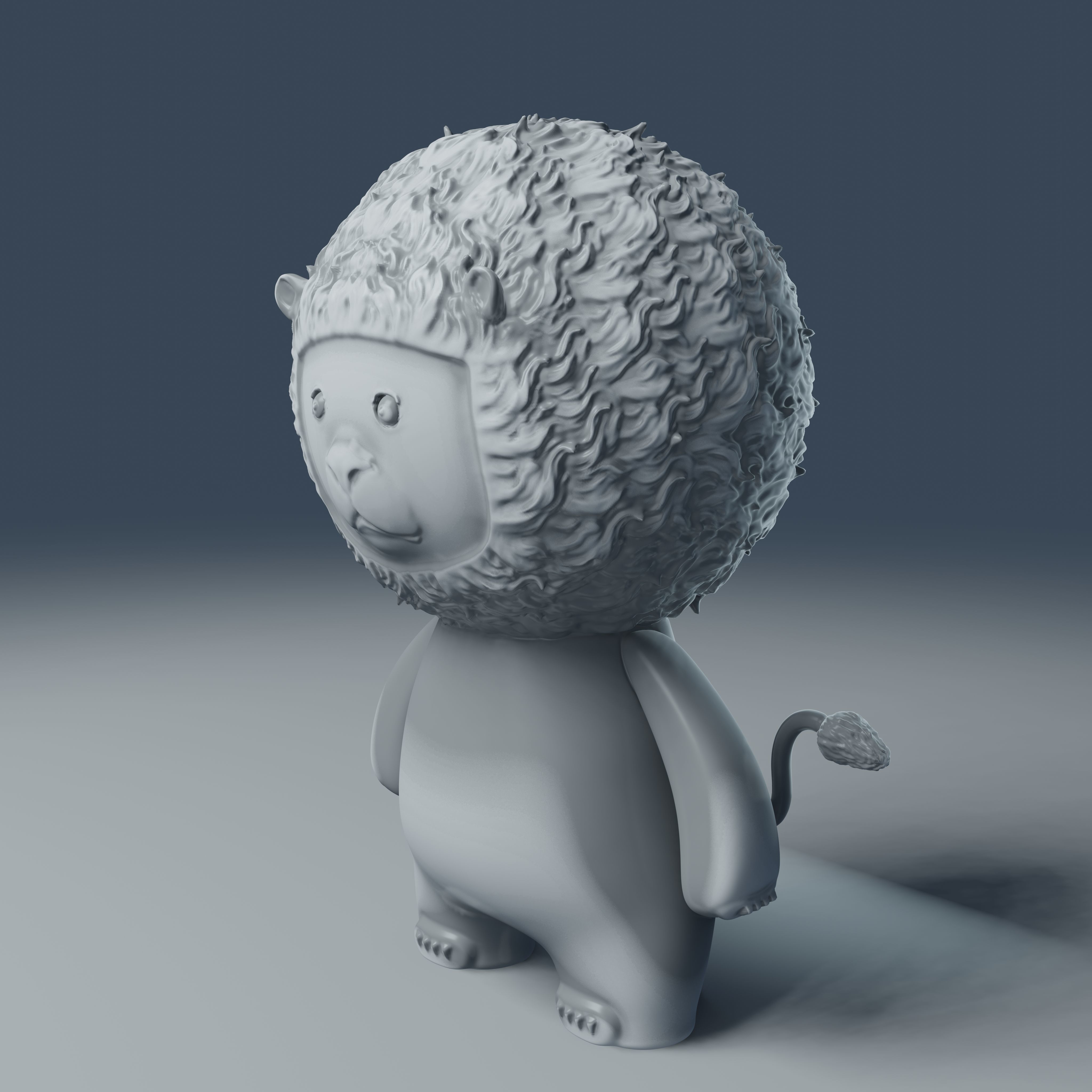 Little Lion - 3D Print Model 3D print model_11