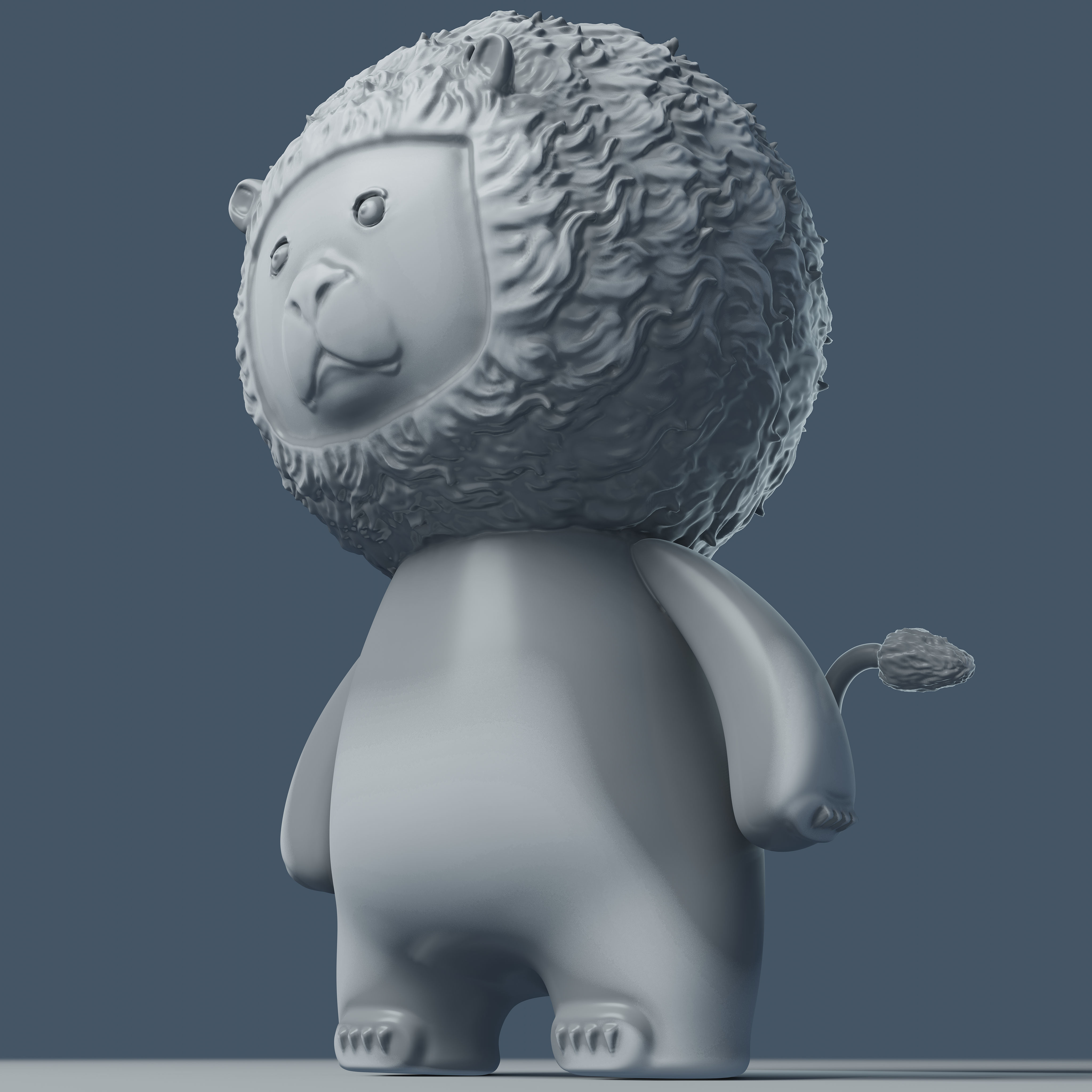 Little Lion - 3D Print Model 3D print model_6
