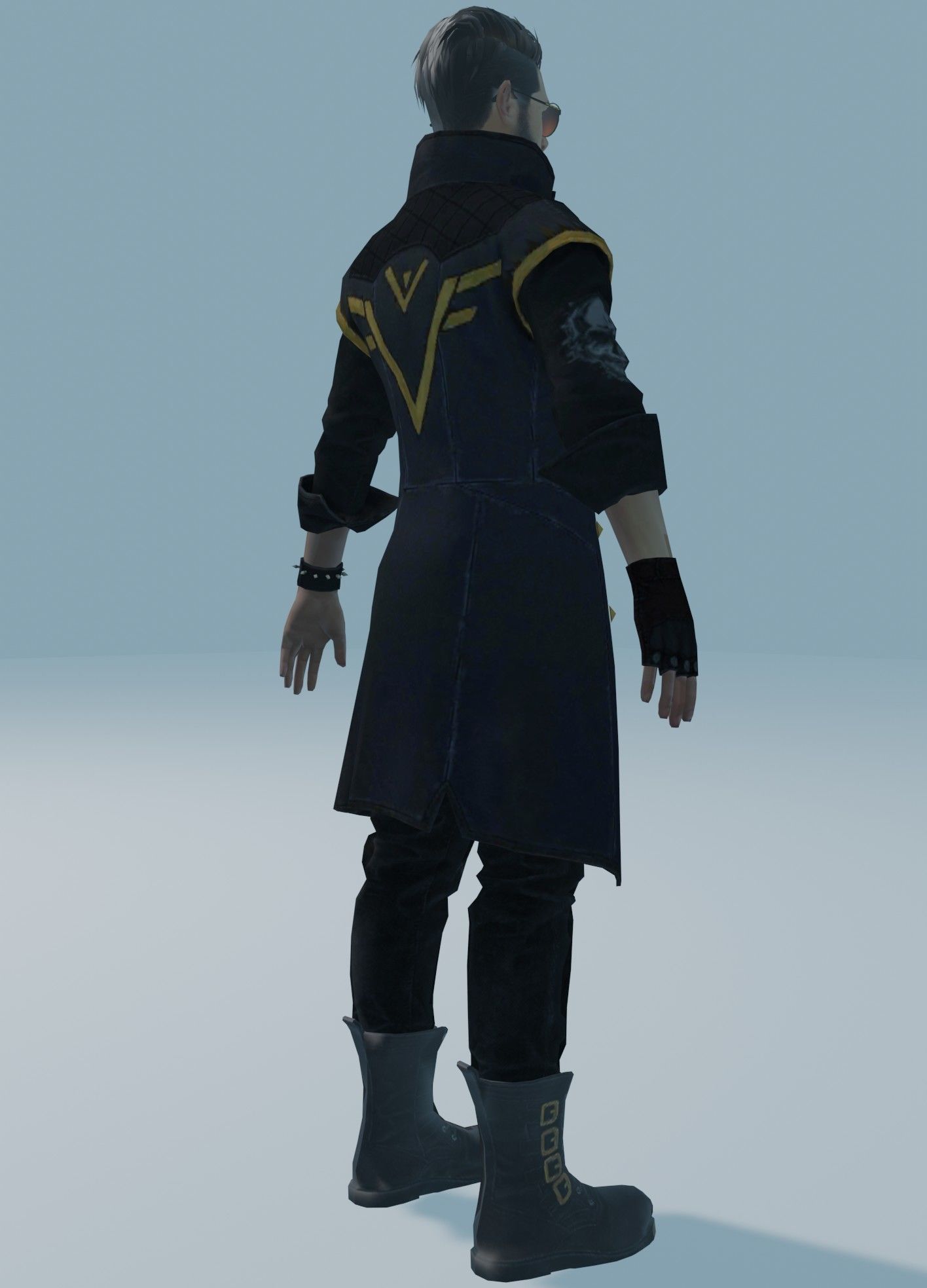 garena free fire DJalok 3d model Free low-poly 3D model_37