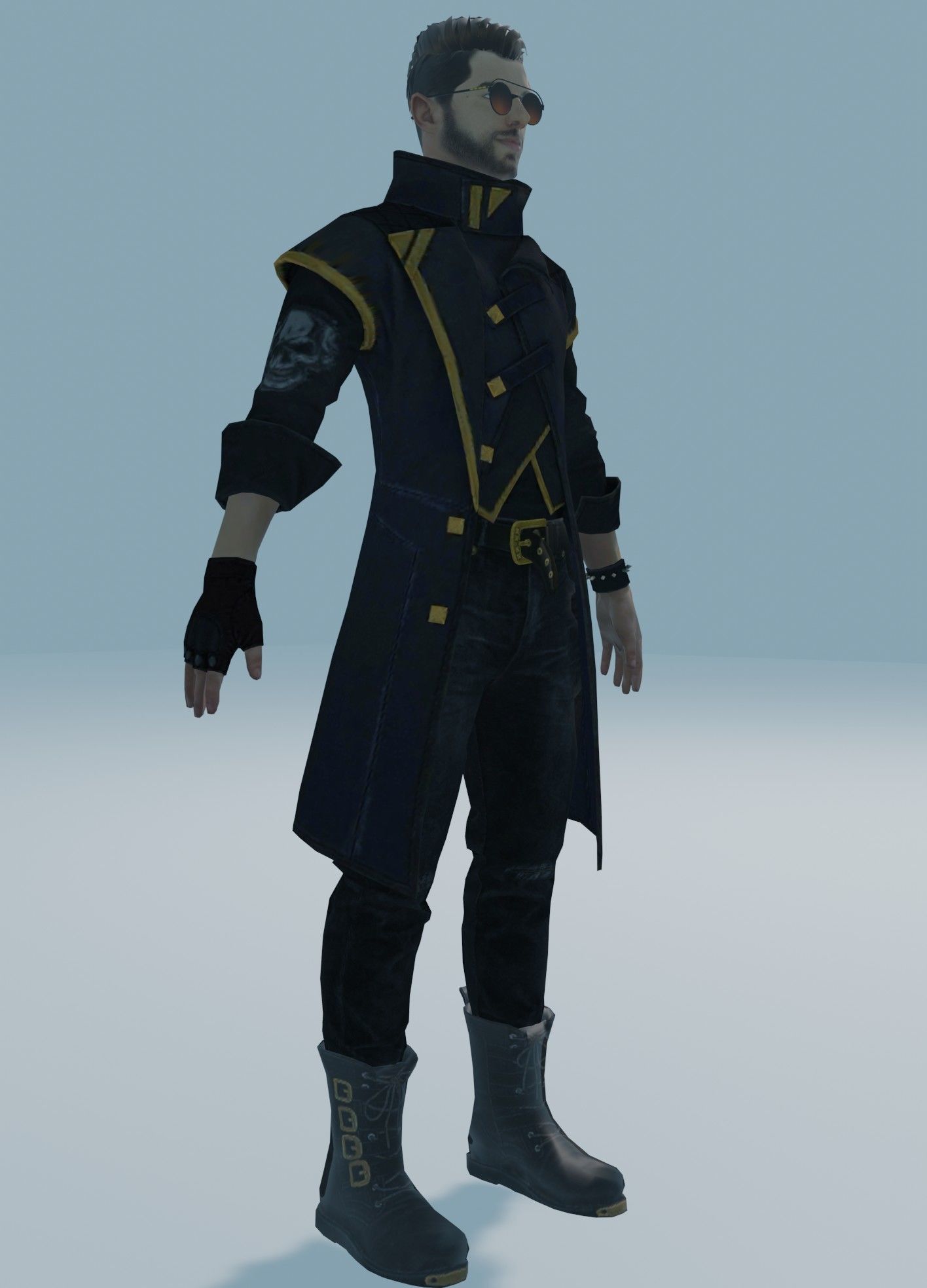 garena free fire DJalok 3d model Free low-poly 3D model_14