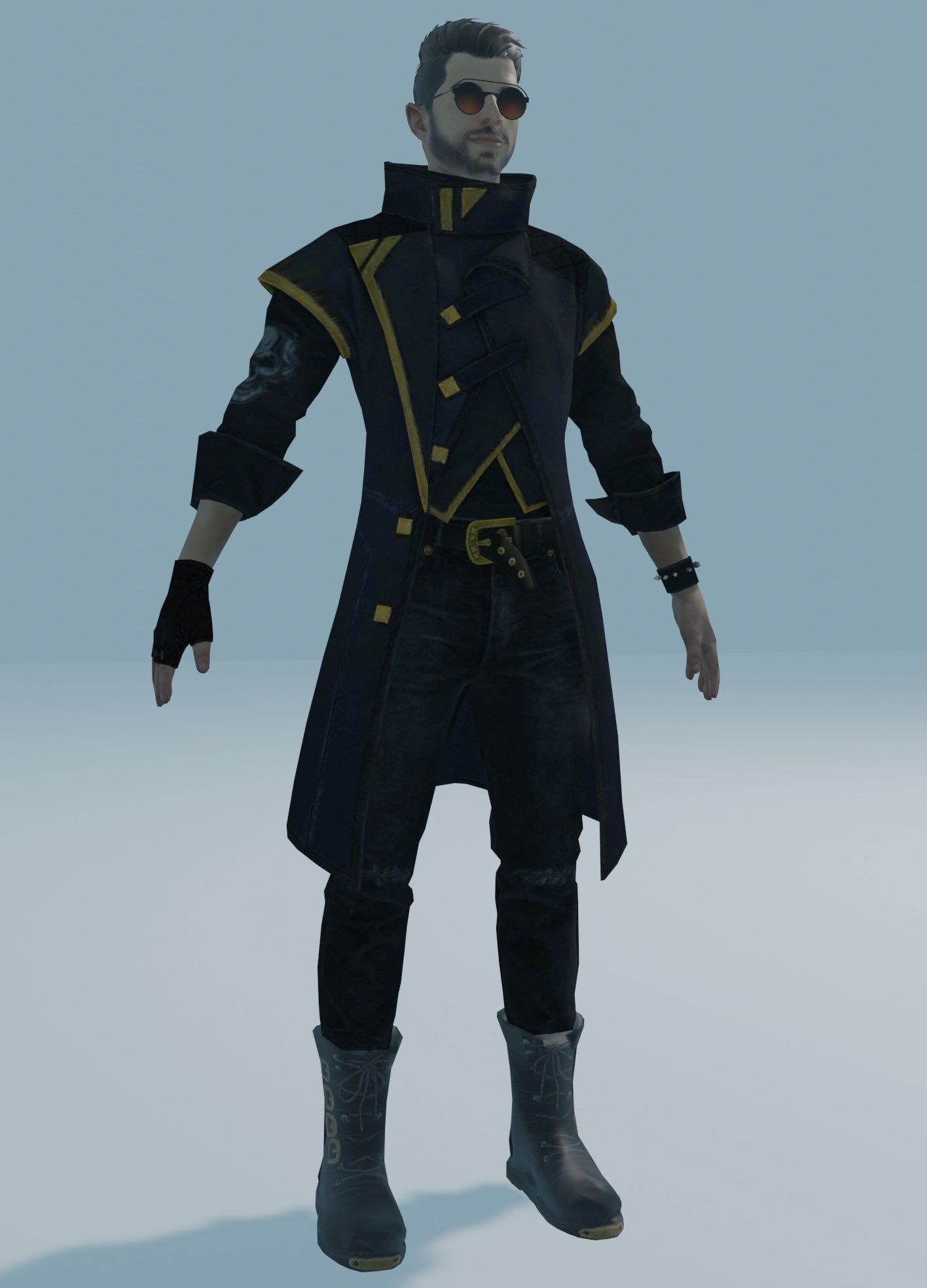 garena free fire DJalok 3d model Free low-poly 3D model_7