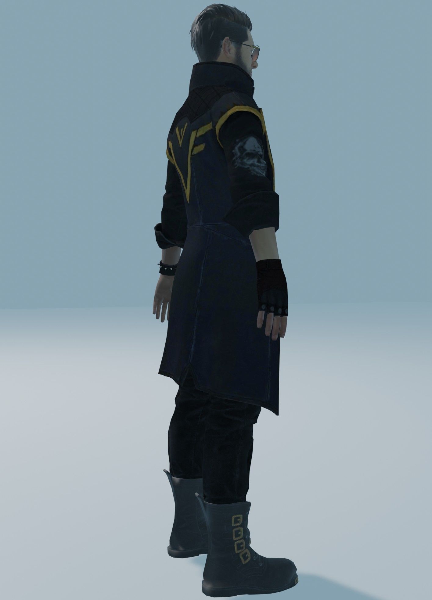 garena free fire DJalok 3d model Free low-poly 3D model_33