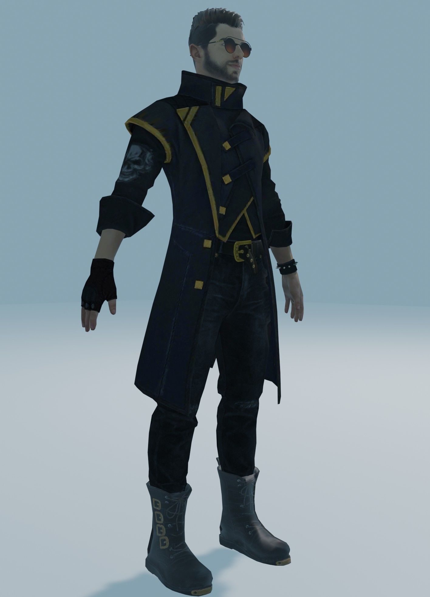 garena free fire DJalok 3d model Free low-poly 3D model_13