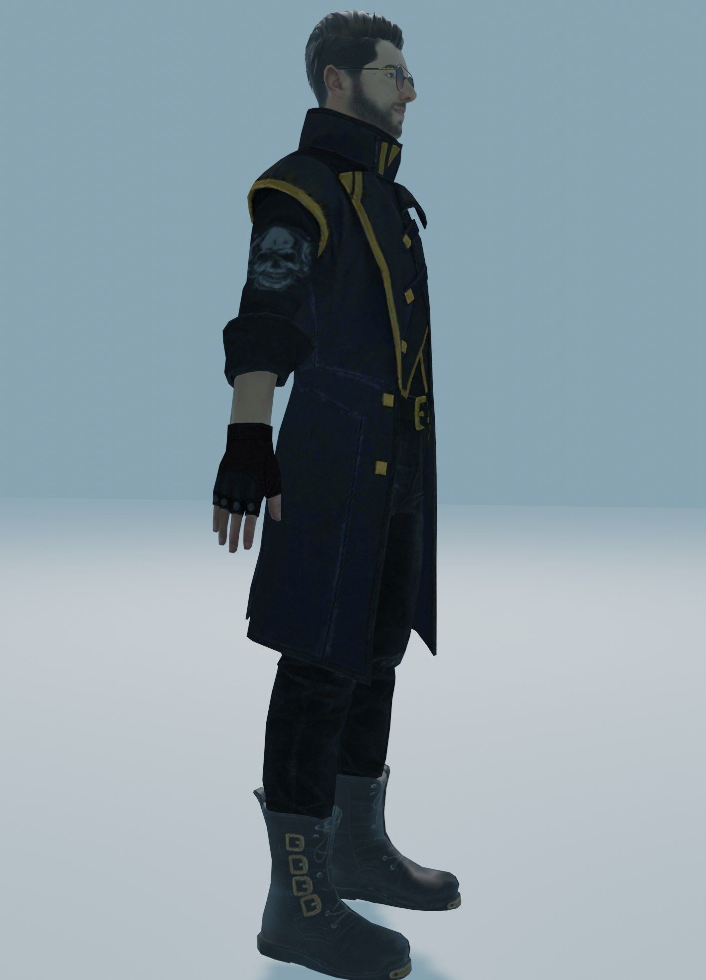 garena free fire DJalok 3d model Free low-poly 3D model_21