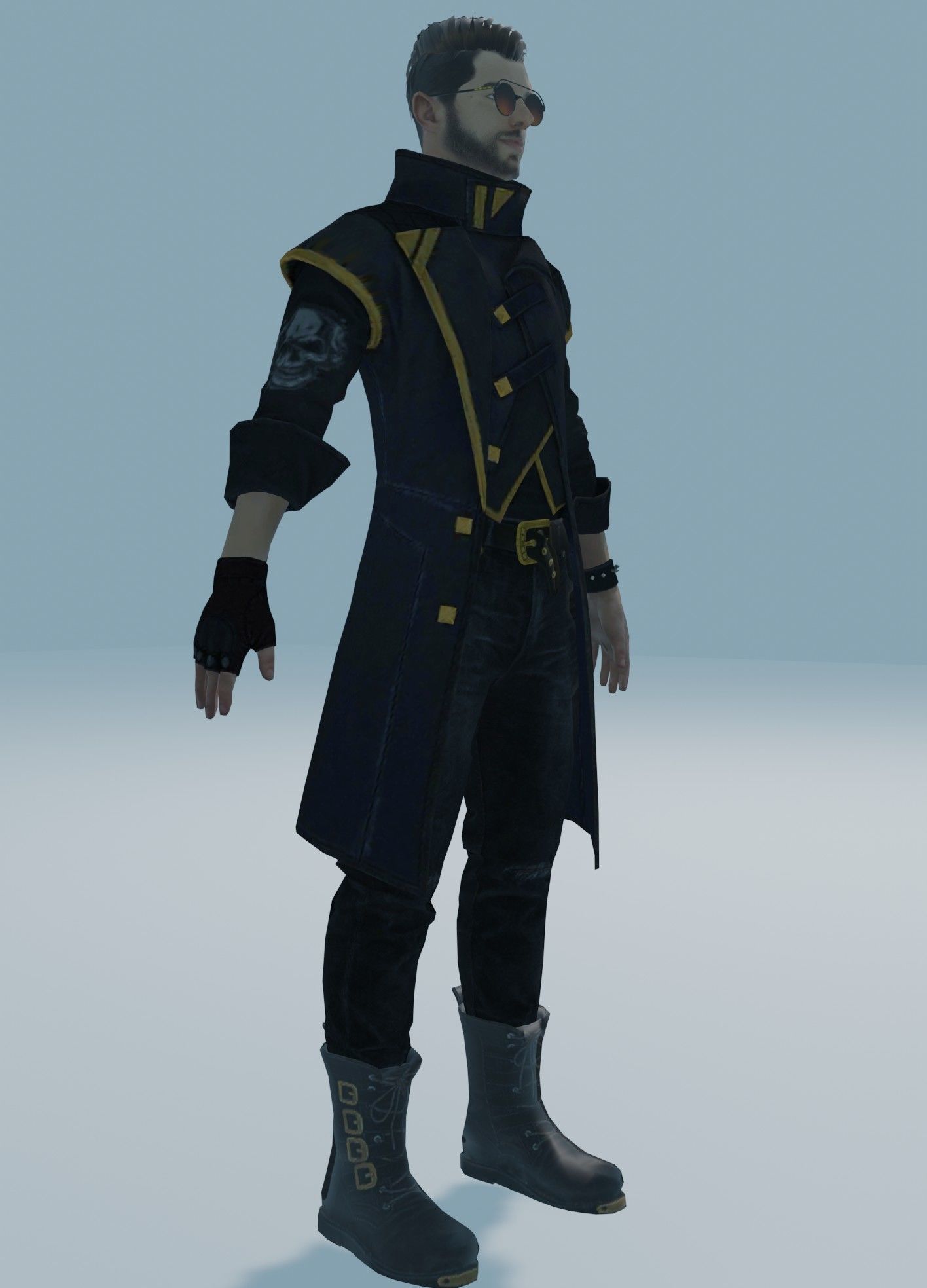 garena free fire DJalok 3d model Free low-poly 3D model_15