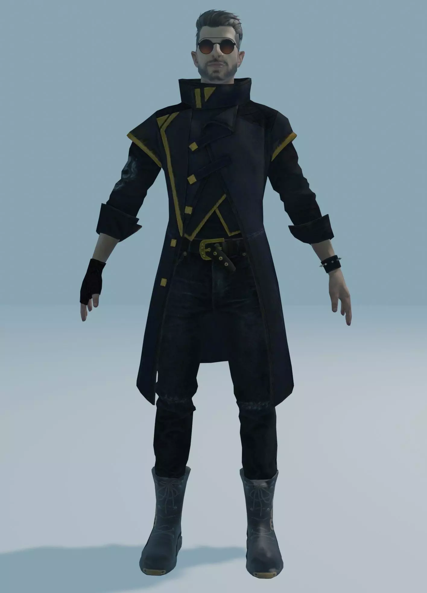 garena free fire DJalok 3d model Free low-poly 3D model_0