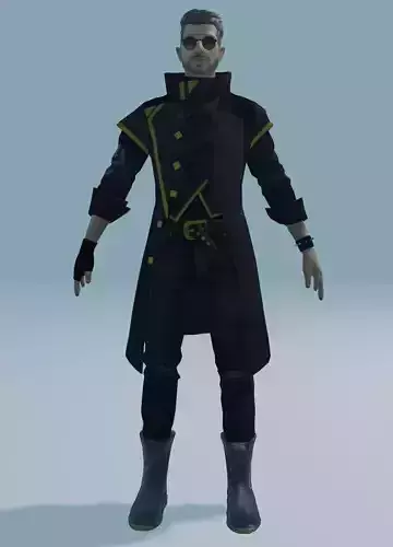 garena free fire DJalok 3d model