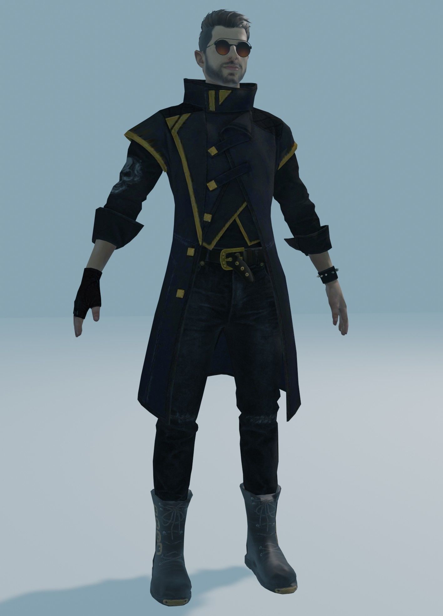 garena free fire DJalok 3d model Free low-poly 3D model_6