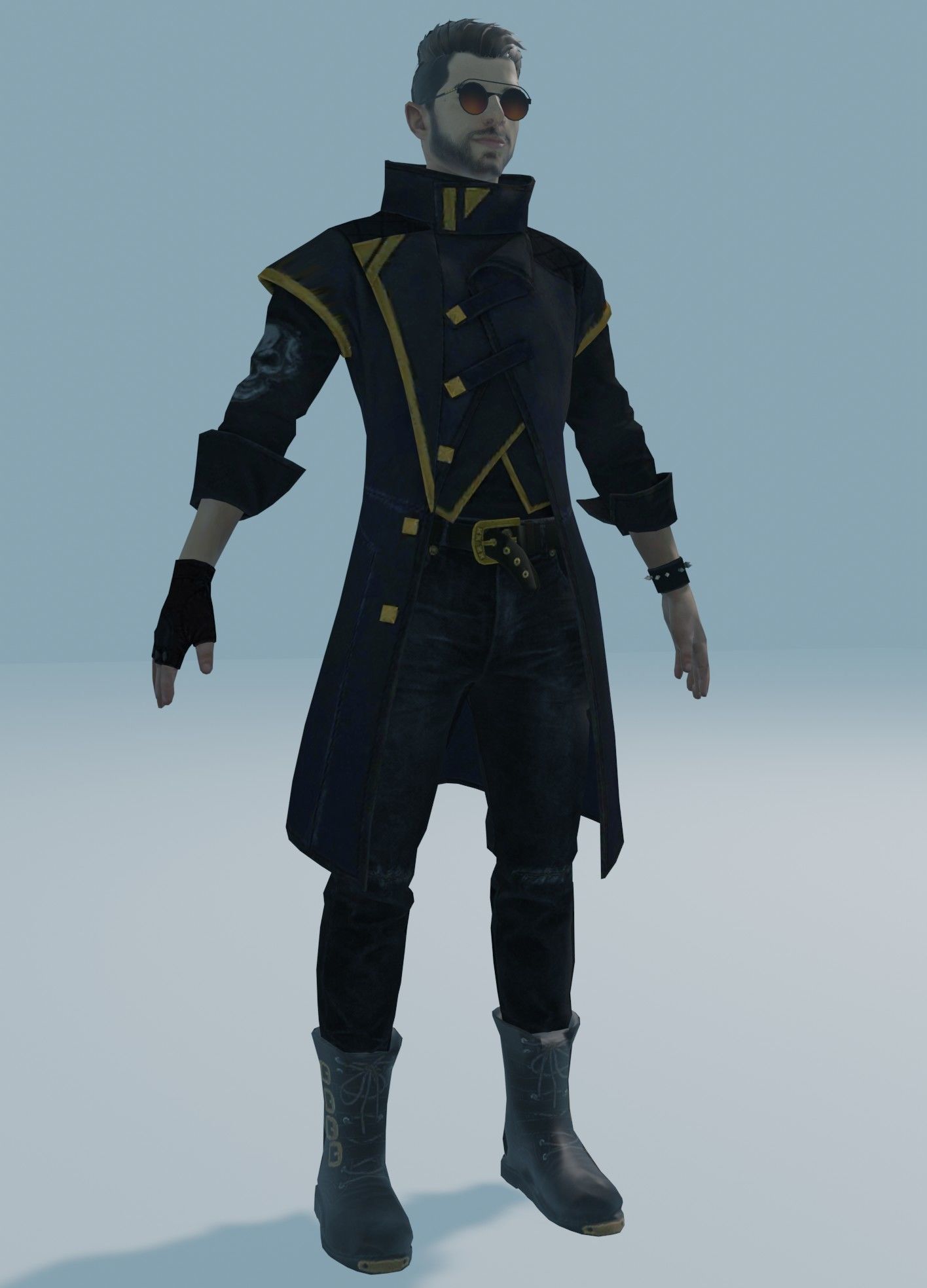 garena free fire DJalok 3d model Free low-poly 3D model_8