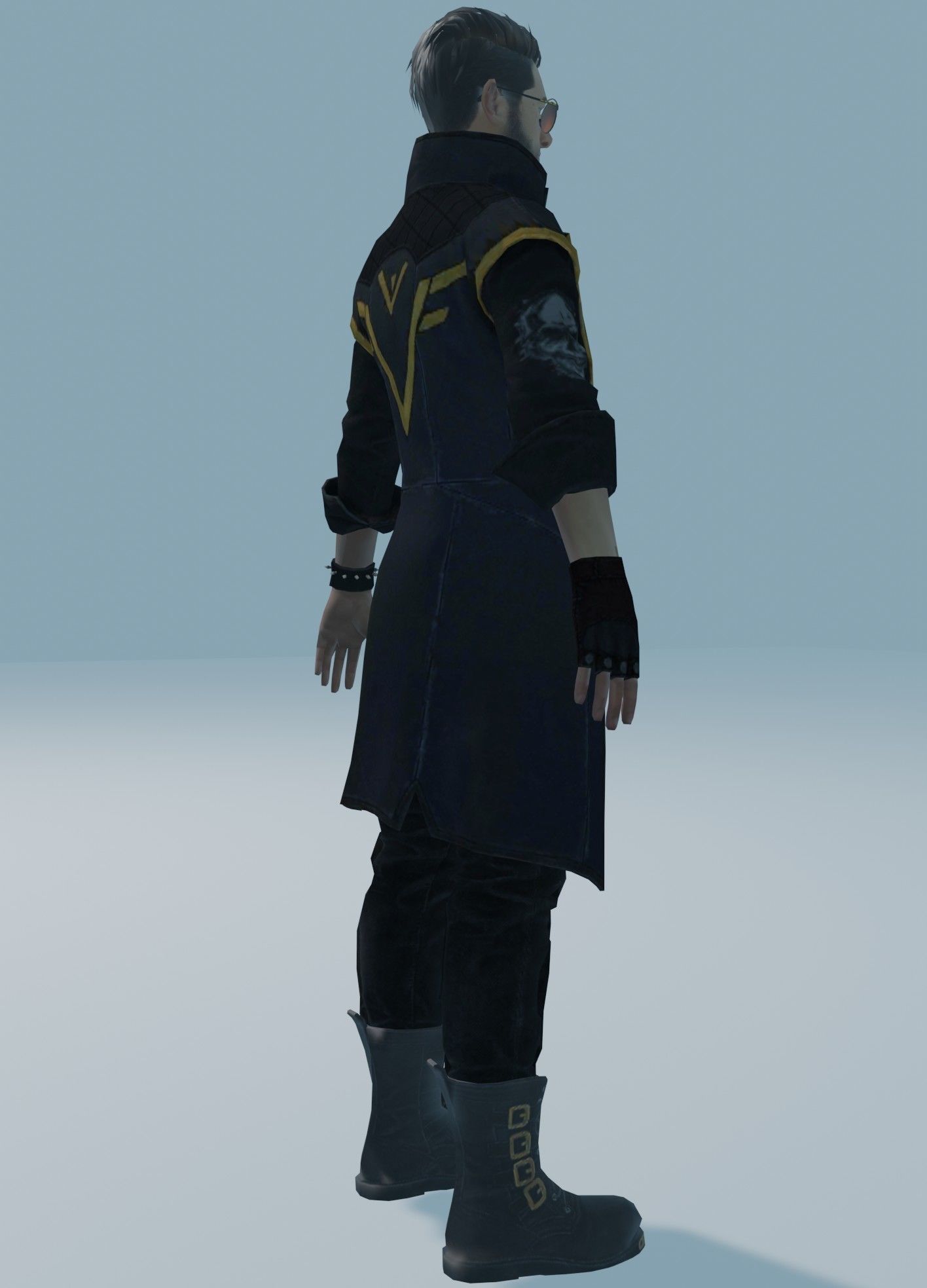 garena free fire DJalok 3d model Free low-poly 3D model_34